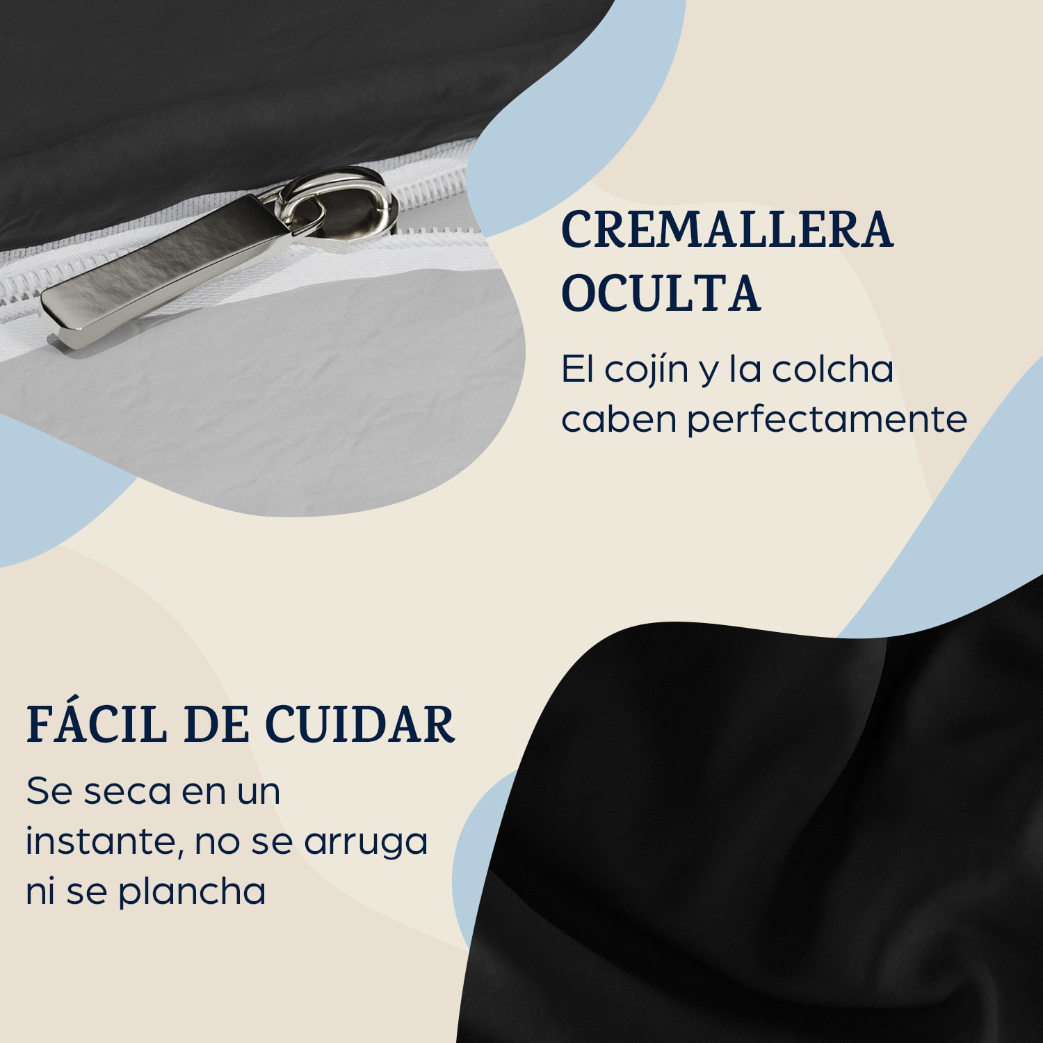 Soft Wonder-Edition Ropa de cama 200x200 cm Gris marengo/Gris claro Gris Oscuro