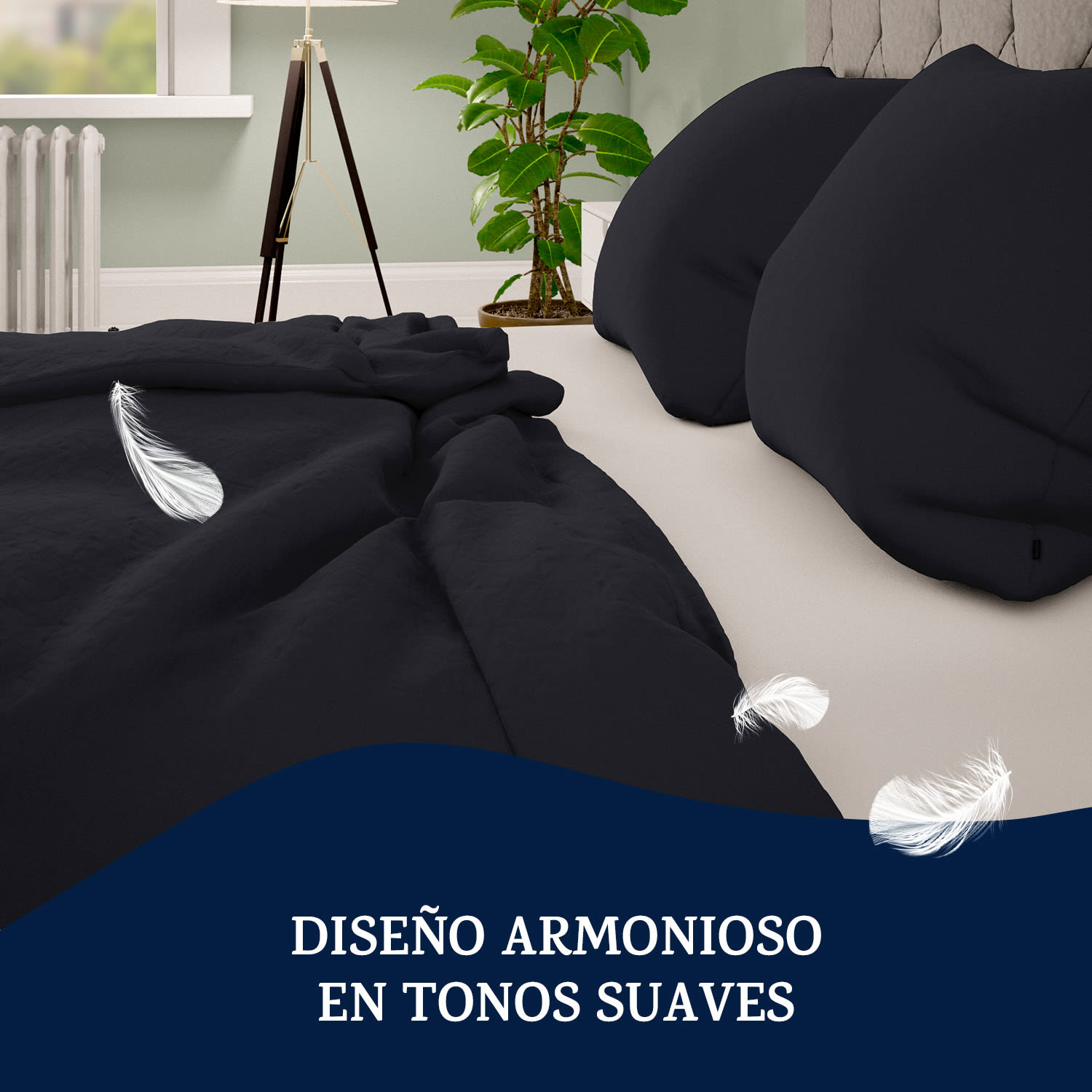 Ropa de cama de felpa Traumwolle 155x200 cm Gris Oscuro