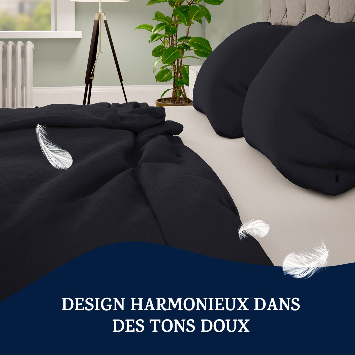 Traumwolle biber beddengoed 155x200 cm Donkergrijs