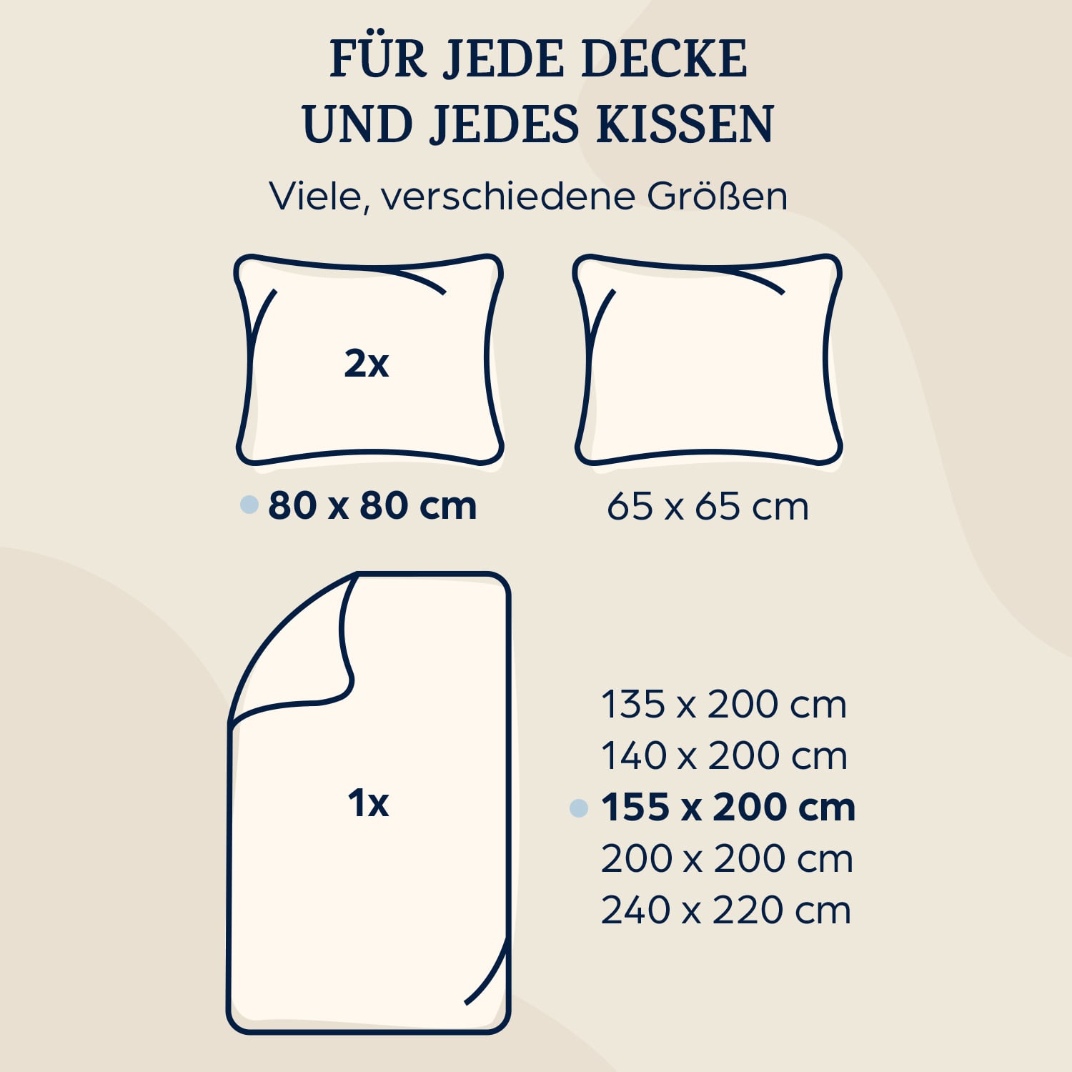 Soft Wonder-Edition parure de lit 155x200 cm taupe/blanc Sable