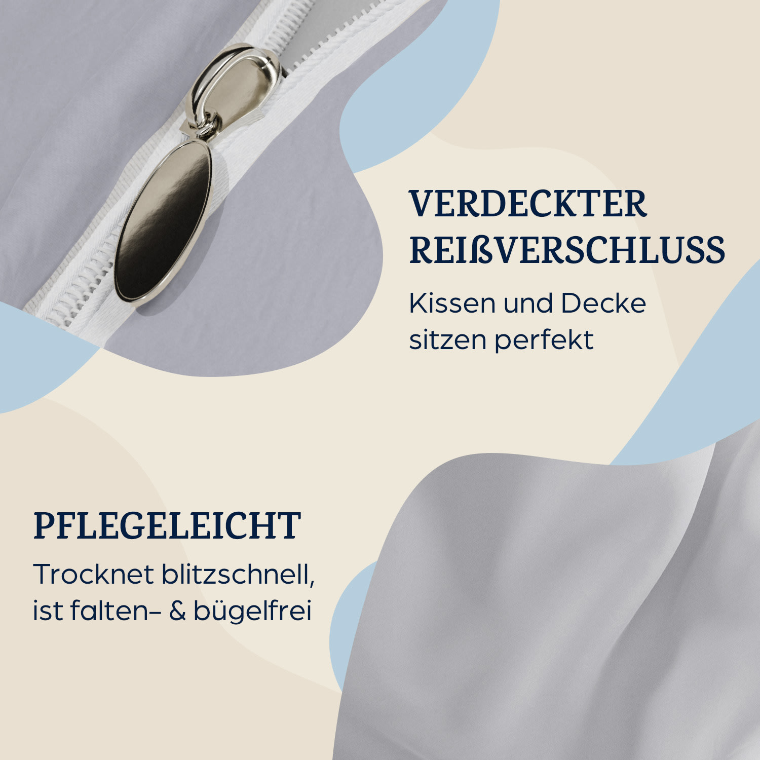 Traumwolle Biber-Bettwäsche 135x200 cm 