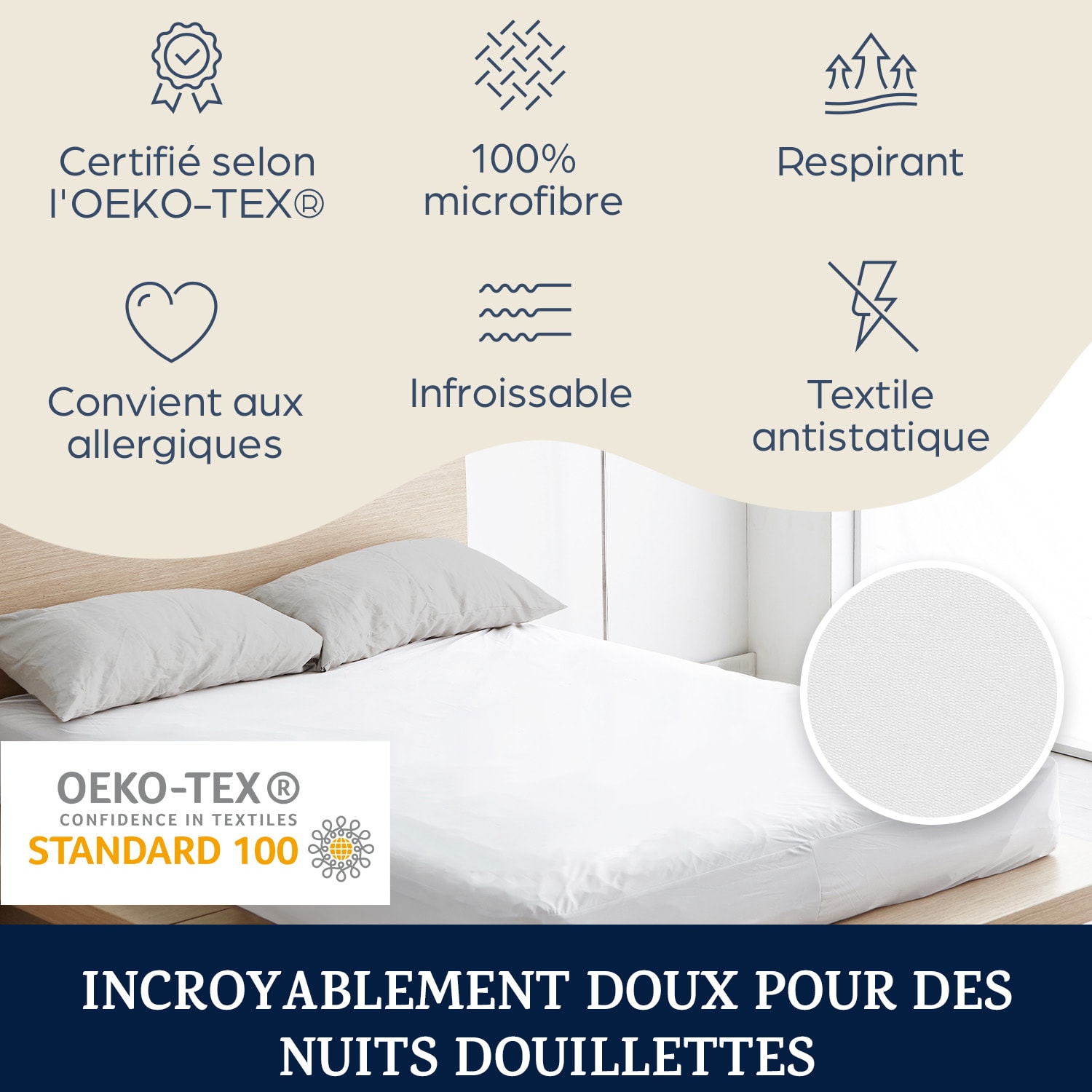 Soft Wonder-Edition hoeslaken 90-100 x 200 cm microvezel 