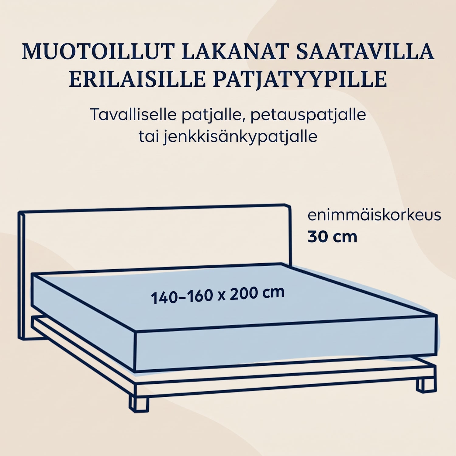 Soft Wonder-Edition muotoonommeltu lakana 140–160 x 200 cm mikrokuitu Valkoinen