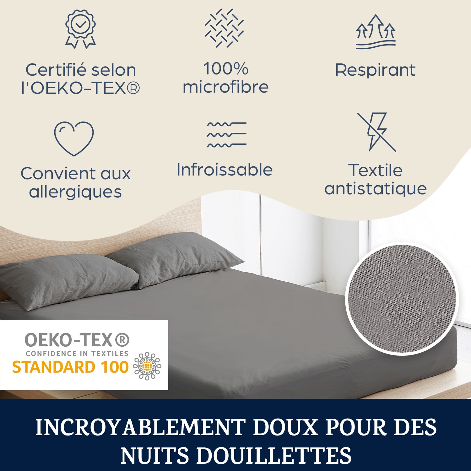 Soft Wonder-Edition hoeslaken 140-160 x 200 cm microvezel 