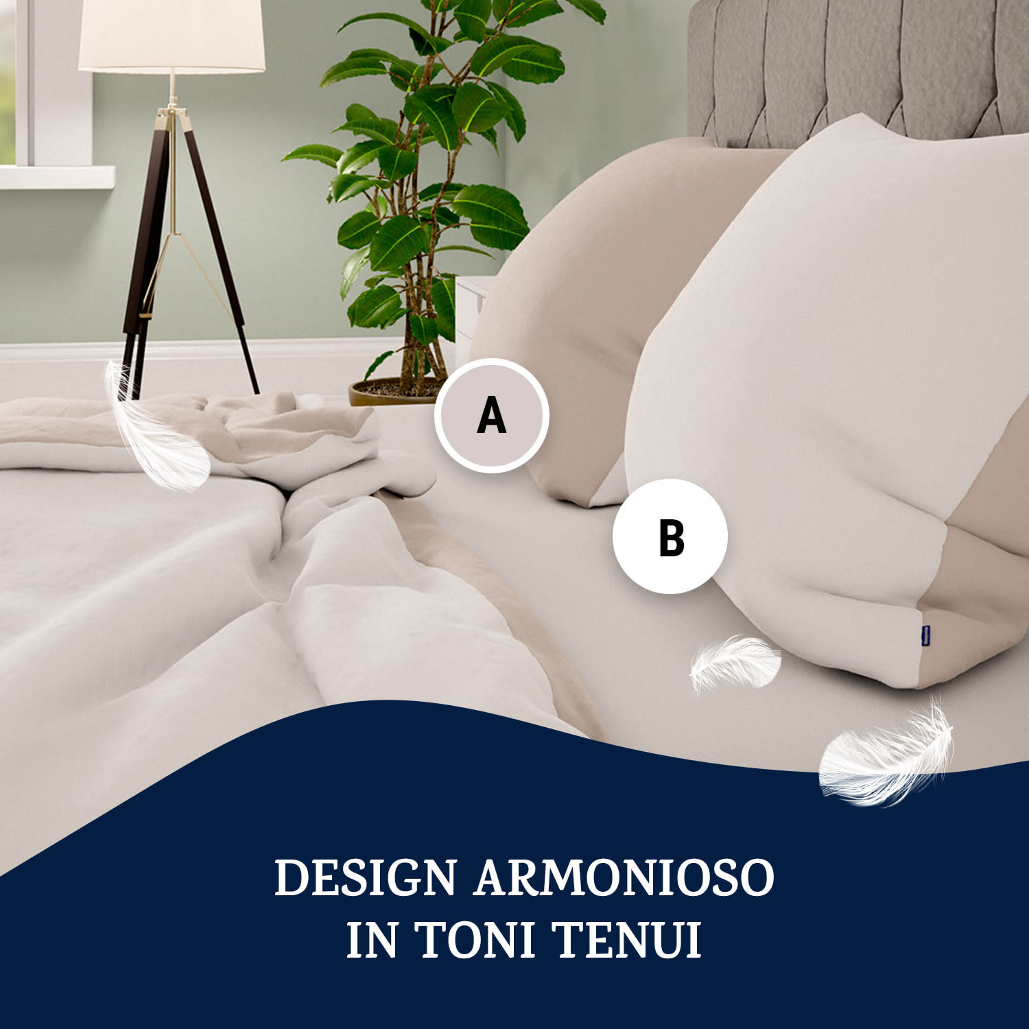 Soft Wonder-Edition, biancheria da letto, 200x200 cm Sabbia