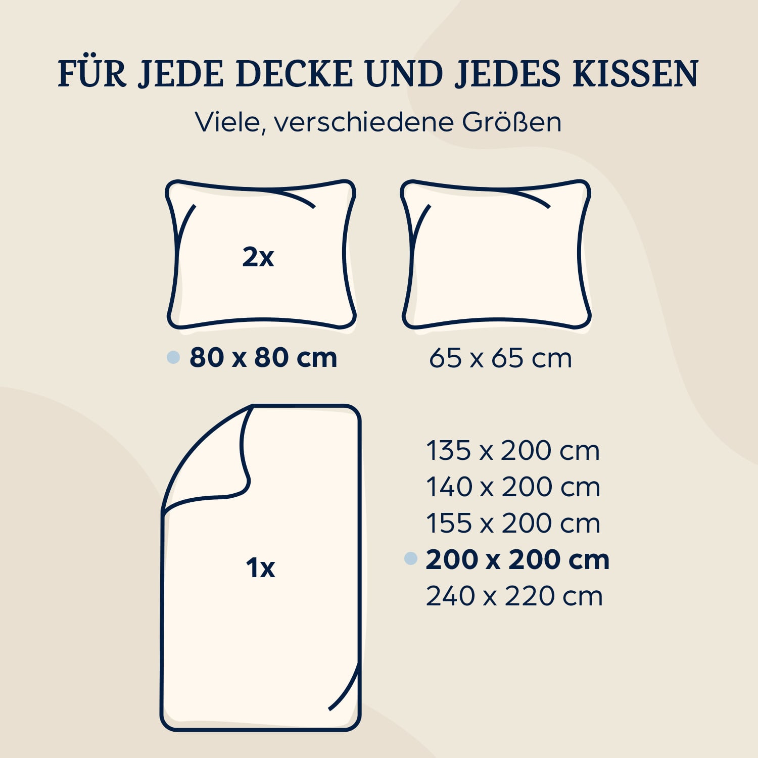 Traumwolle Parure de lit en coton Biber 200x200 cm 