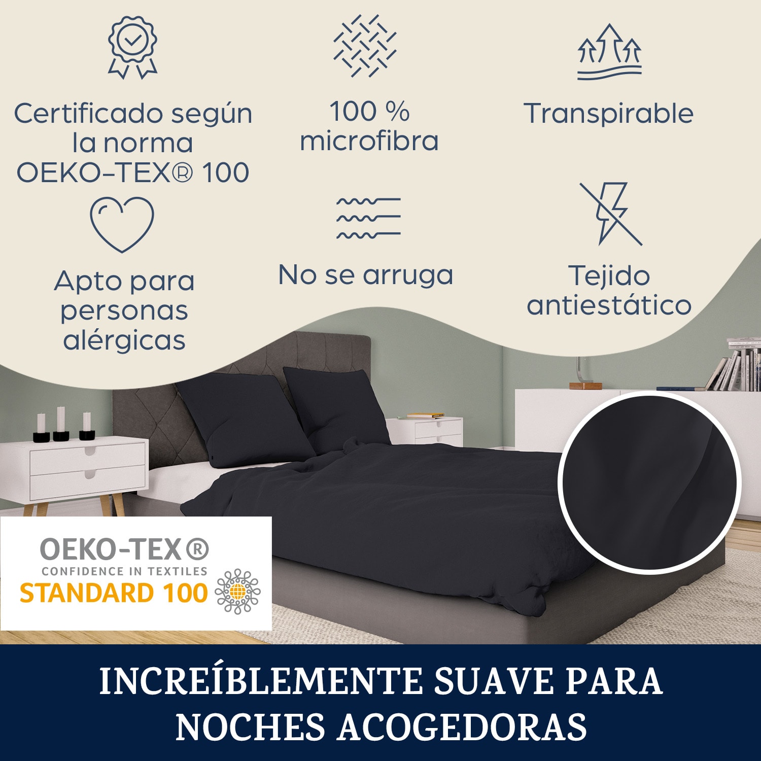 Ropa de cama de felpa Traumwolle 200x200 cm 