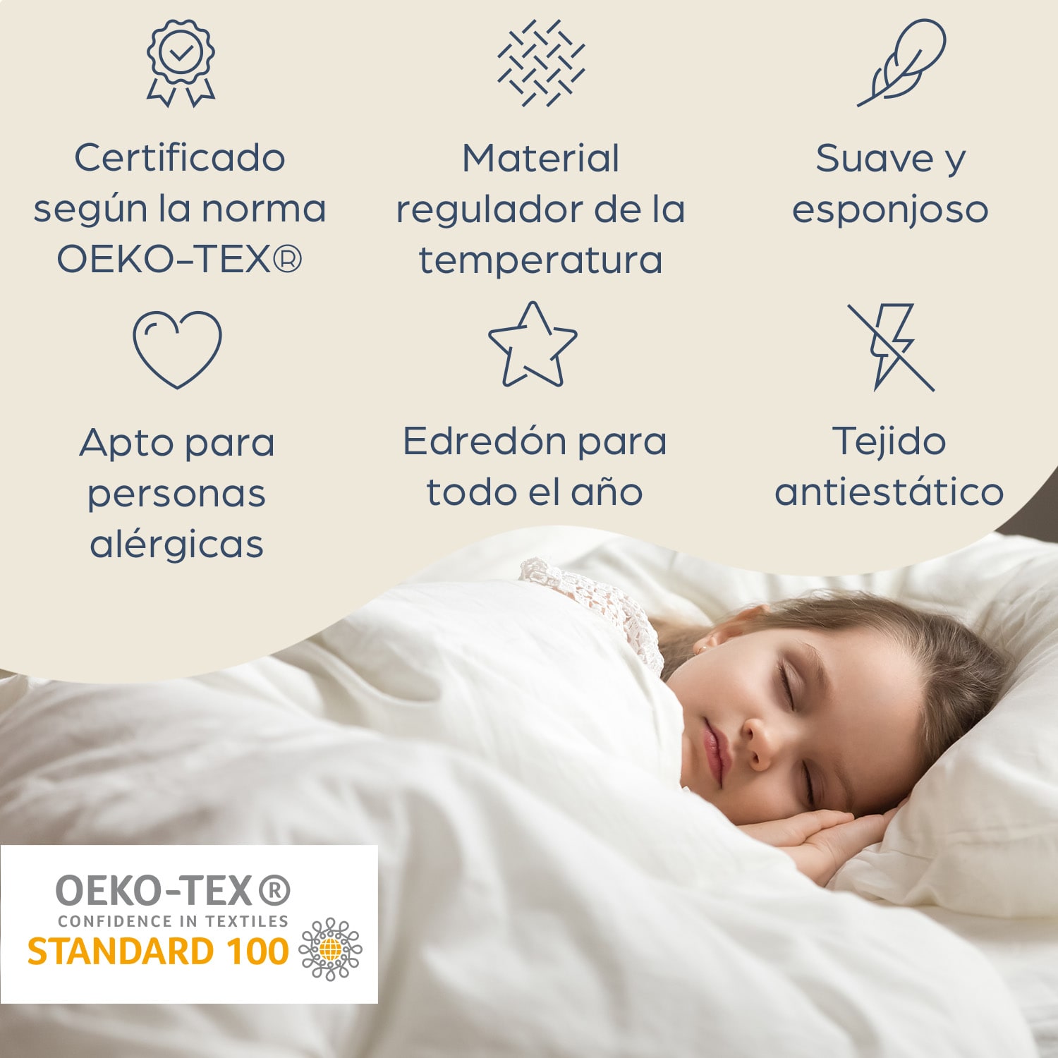 Edredón The Cloud 155 x 220 cm microfibra 