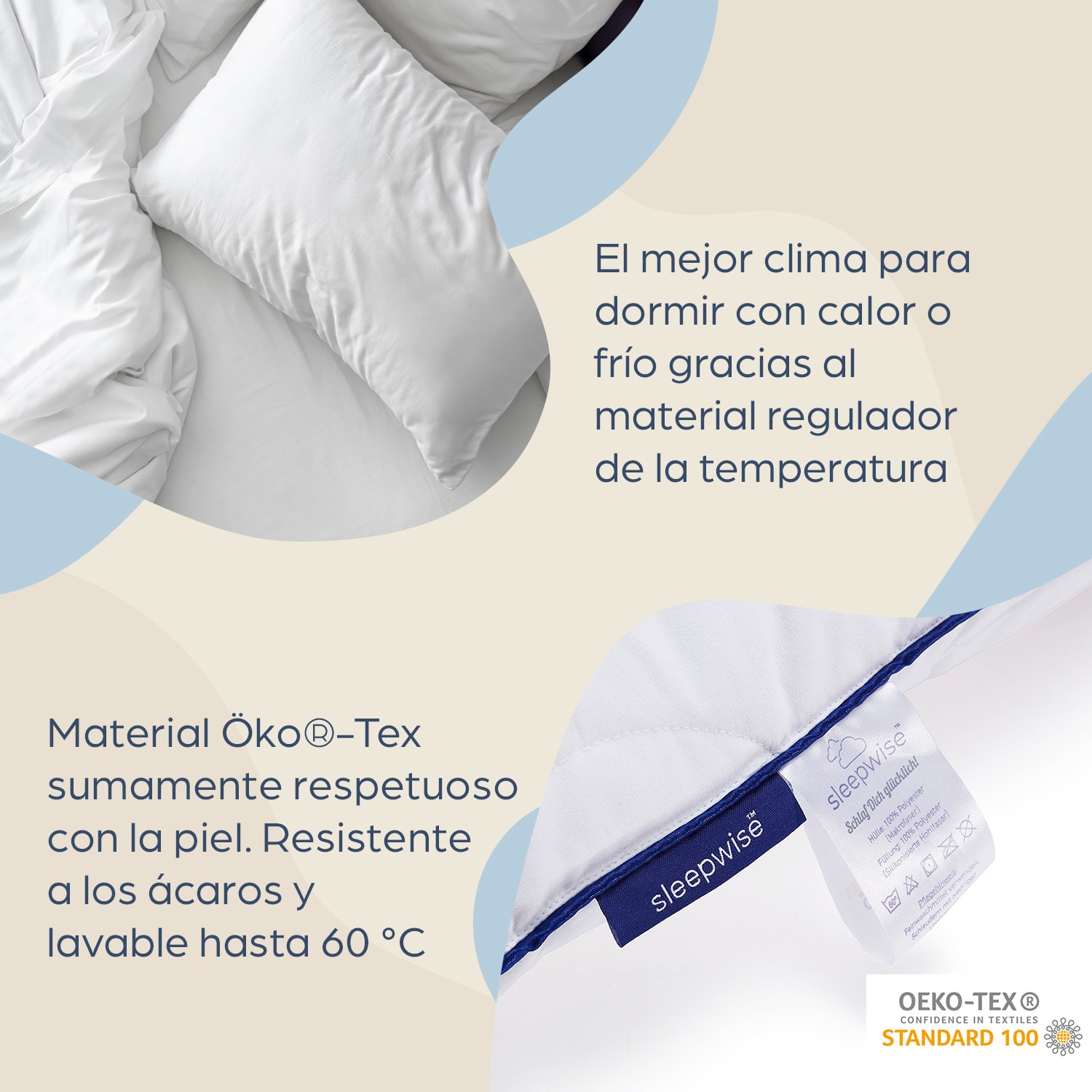 Edredón The Cloud 155 x 220 cm microfibra 