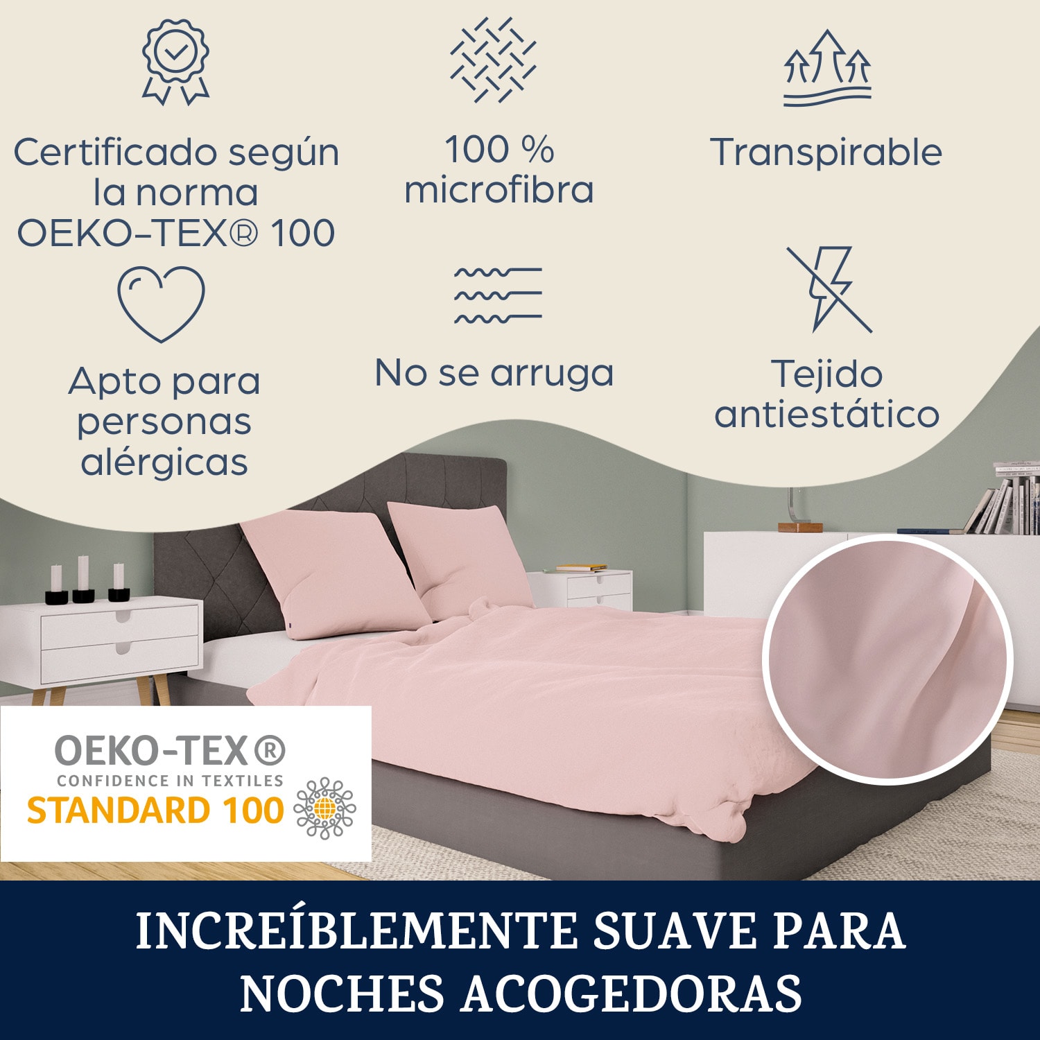 Ropa de cama de felpa Traumwolle 135x200 cm 