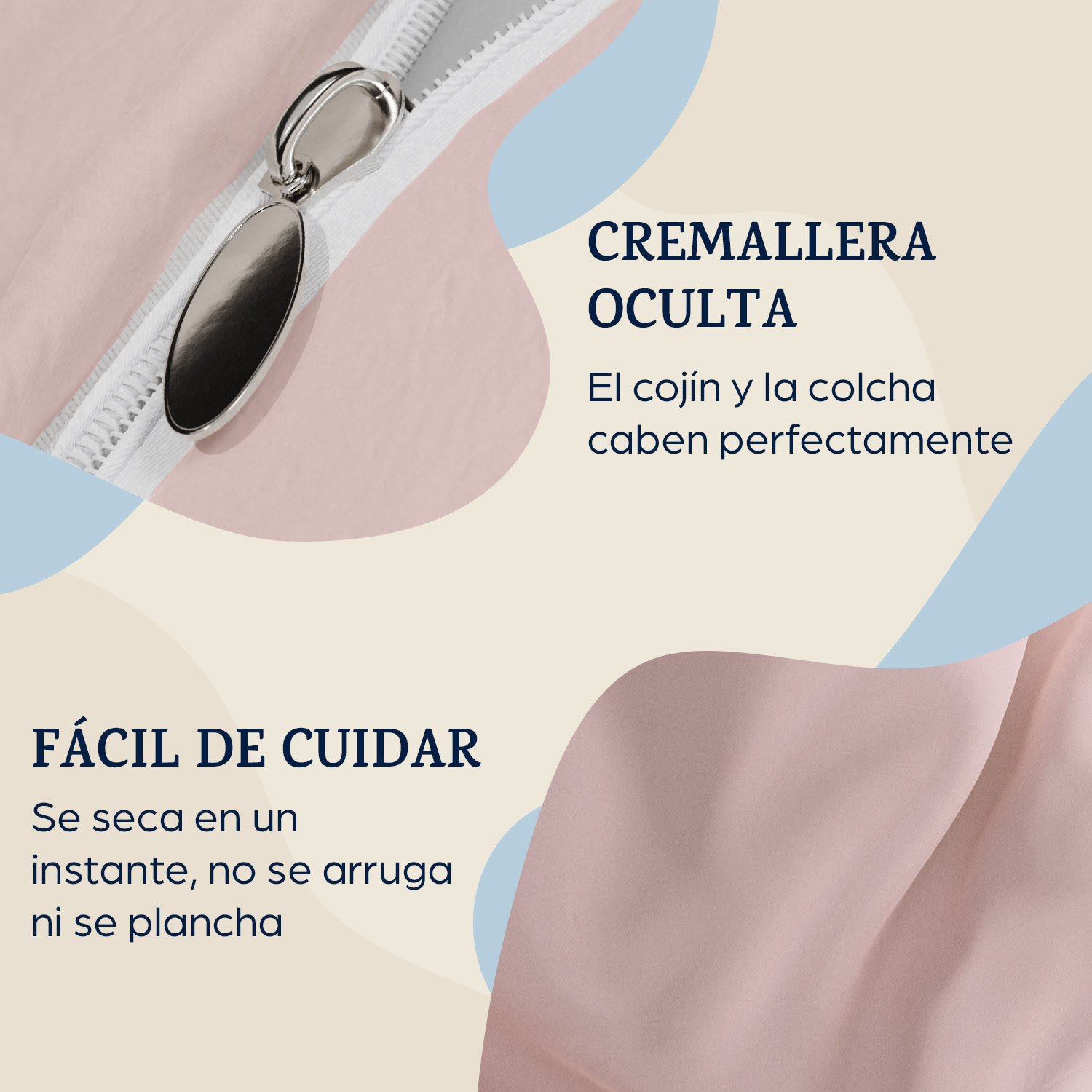 Ropa de cama de felpa Traumwolle 135x200 cm 