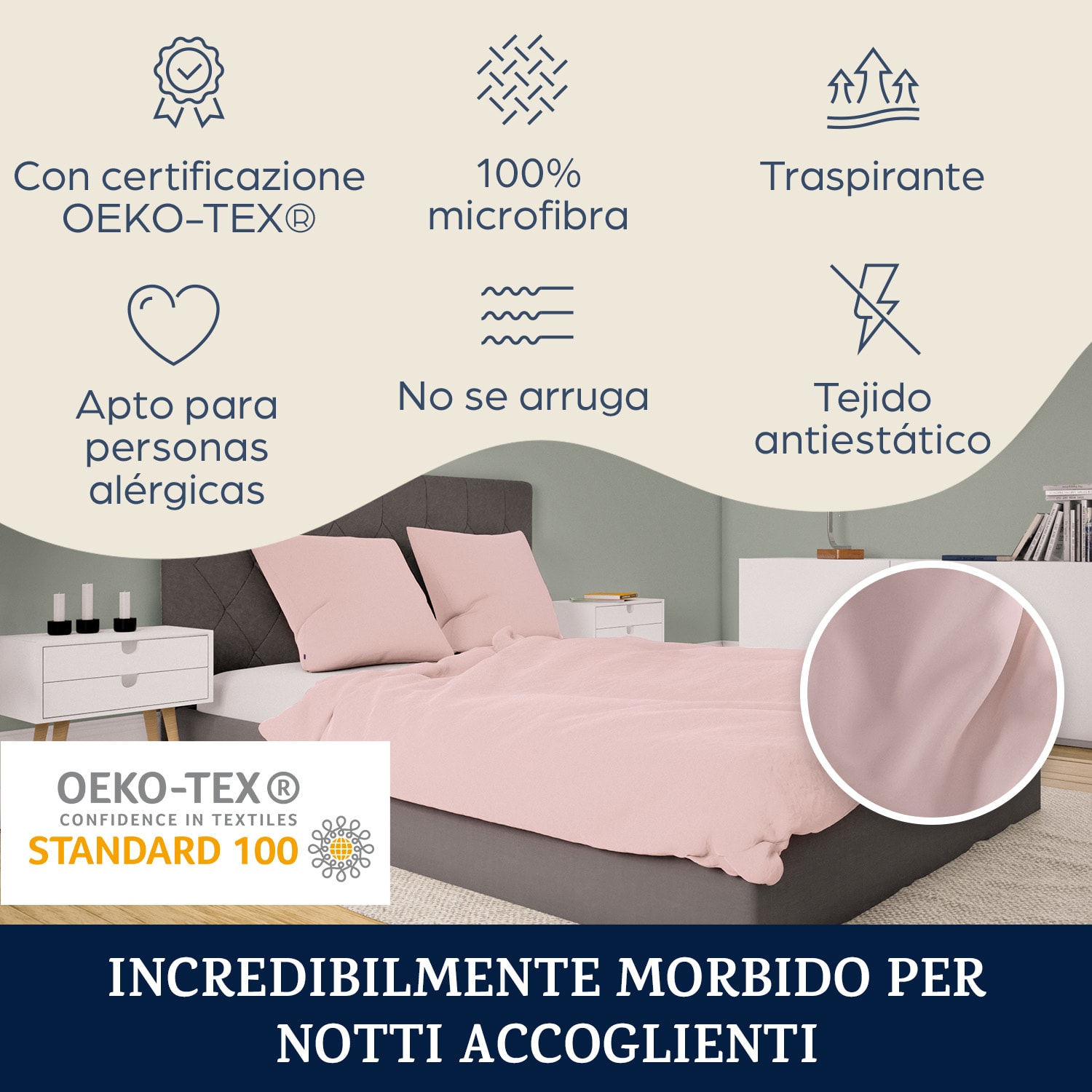 Traumwolle, Biancheria da Letto di Flanella, 135x200 cm 