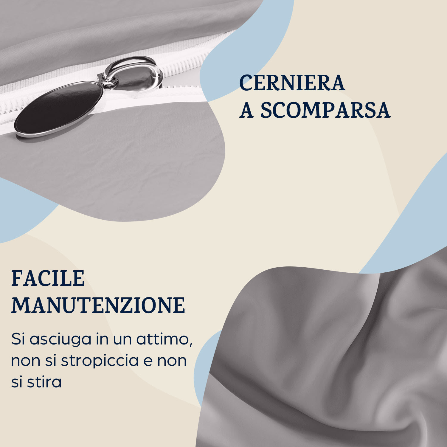 Soft Wonder-Edition Set di 2 Federe da 40x80 cm Microfibra 