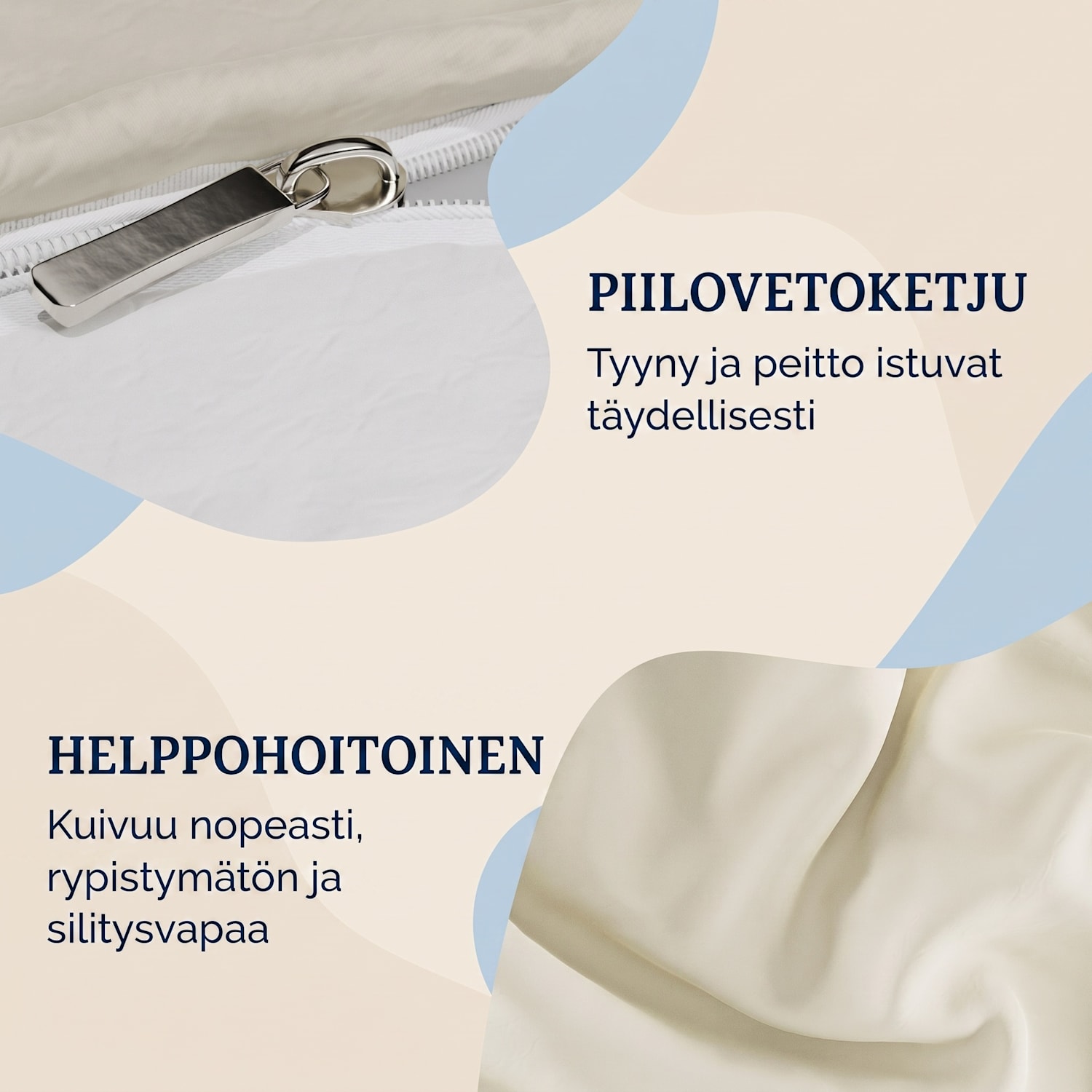 Soft Wonder-Edition -pussilakanasetti 200 x 200 cm Vintage Kerma