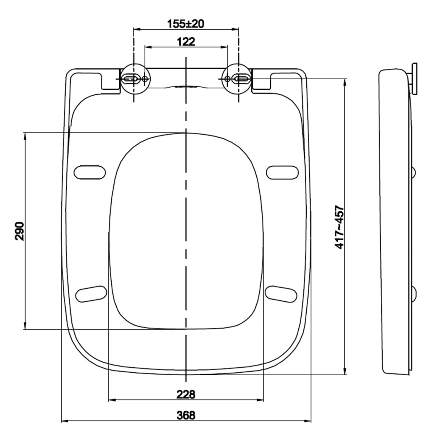 Blumfeldt Lamera, deska na toaletu 
