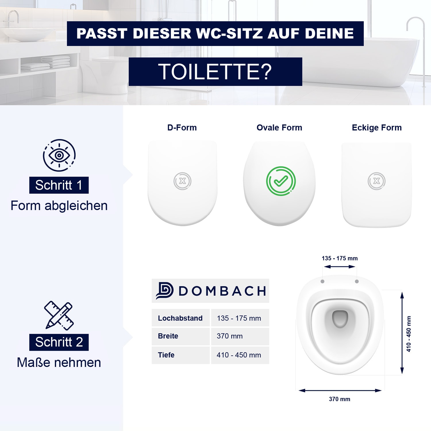 Kaiana Toilettendeckel O-Form Absenkautomatik antibakteriell 