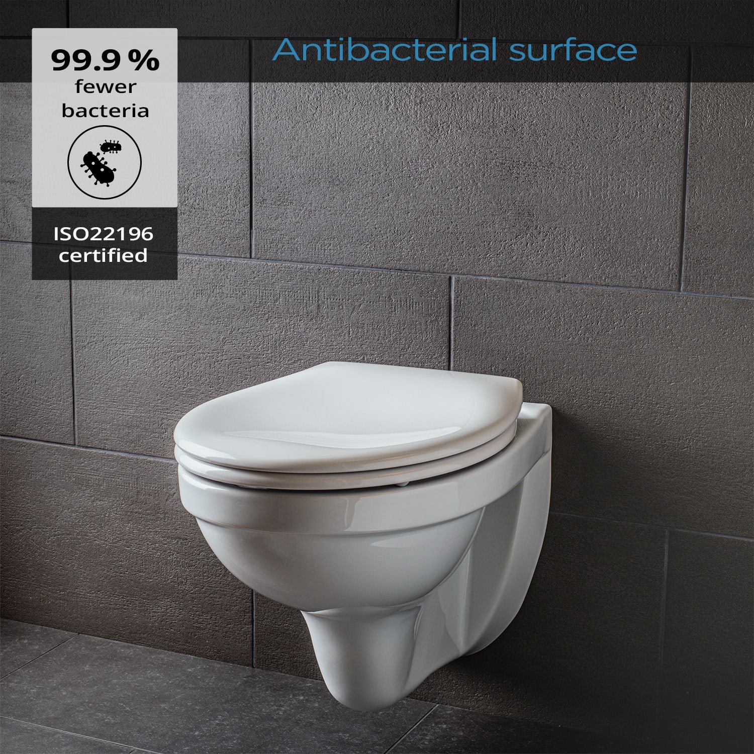 Kaiana Toilet Lid O-Shape Soft Closing Antibacterial 