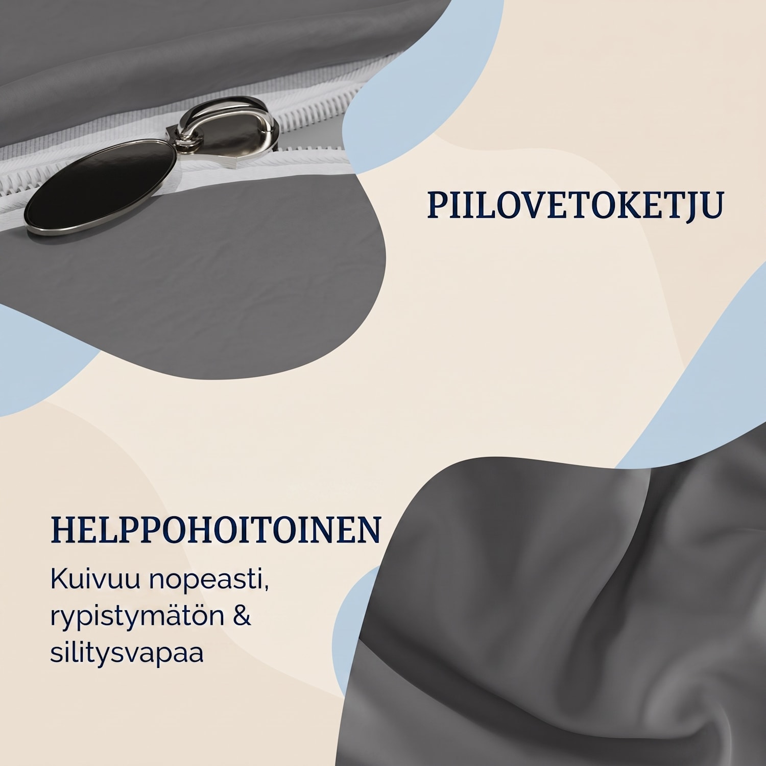 Soft Wonder-Edition -tyynyliinat 2 kpl/pakkaus 40 x 80 cm mikrokuitu Tummanharmaa
