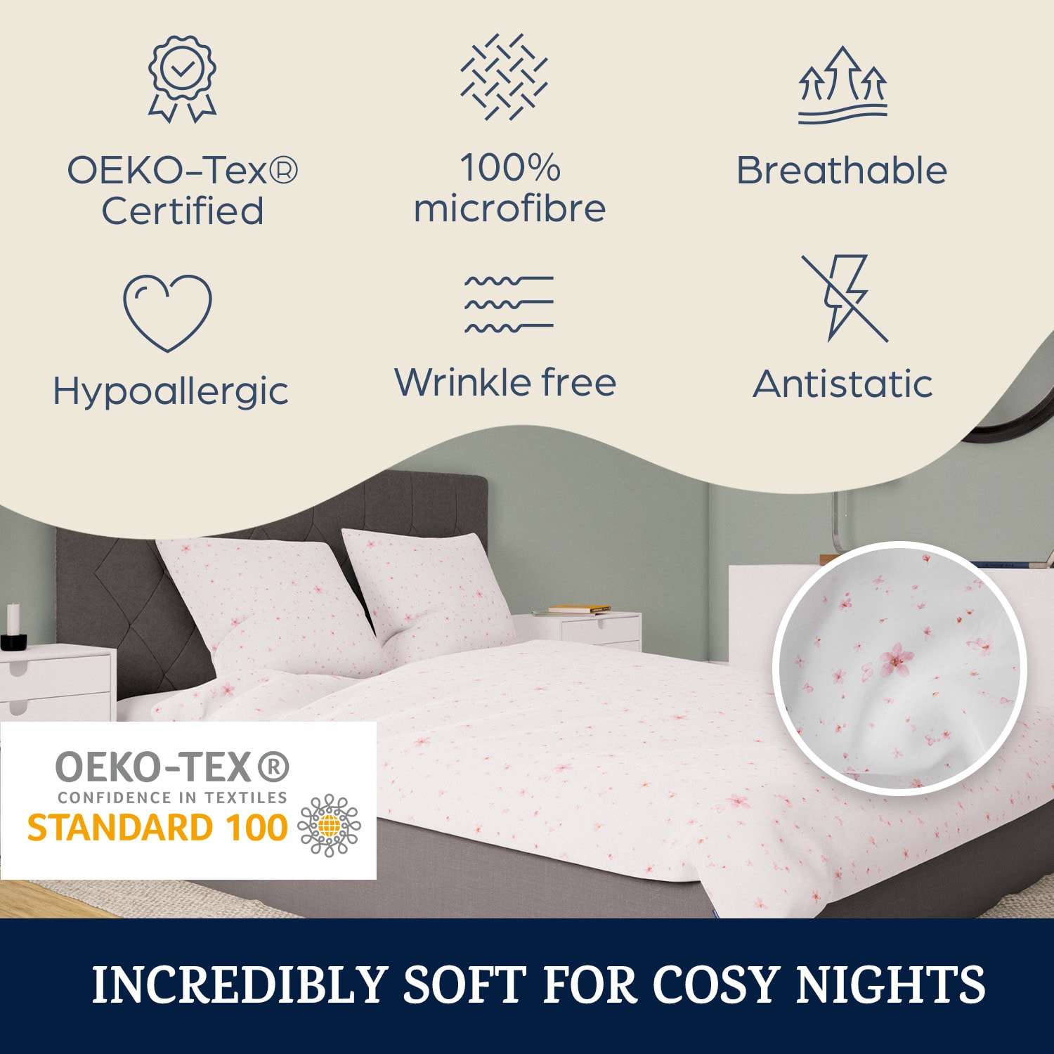 Roupa de Cama Soft Wonder-Edition 200x200 cm Multi