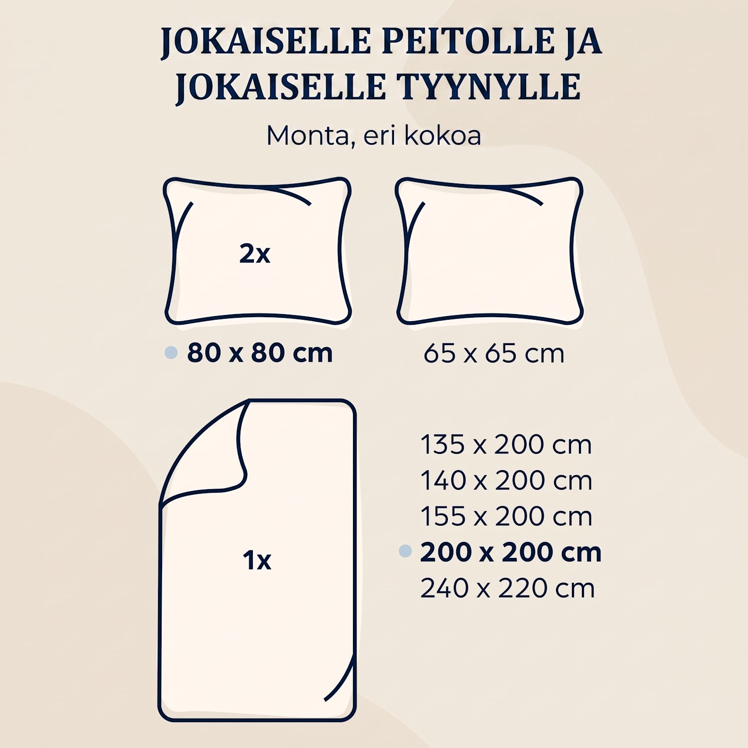 Traumwolle, puuvillaflanellipussilakana, 200 x 200 cm Vaaleansininen