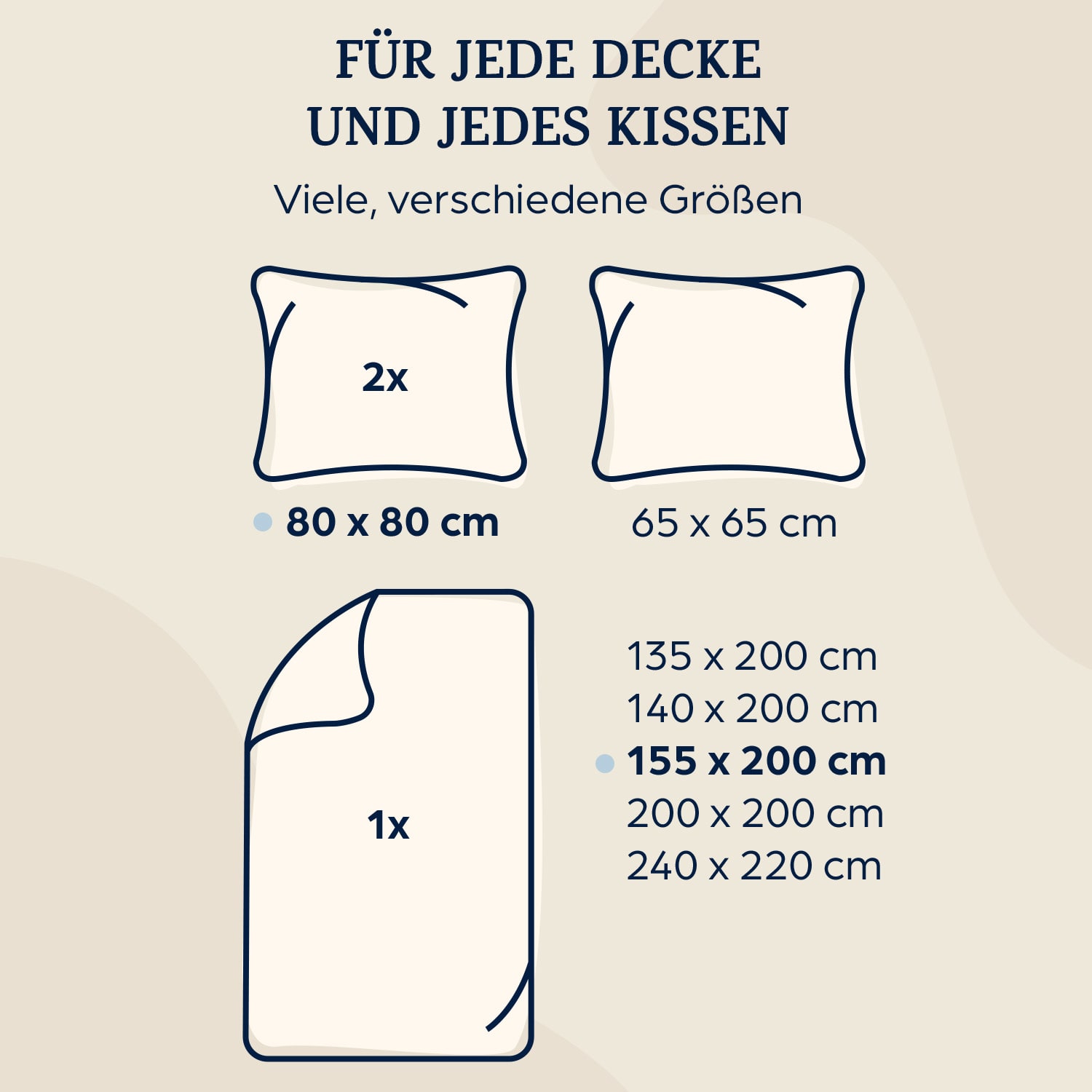 Soft Wonder-Edition Bettwäsche 155x200 cm Weiß / Grau gestreift