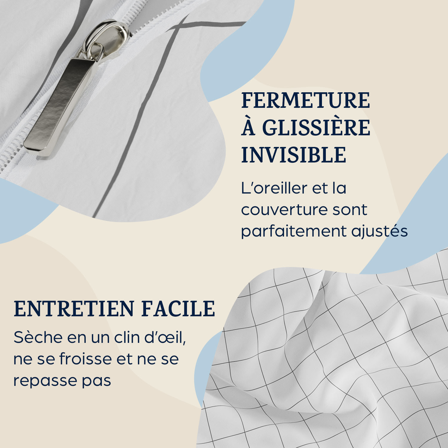 Soft Wonder-Edition Parure de lit 155x200 cm 