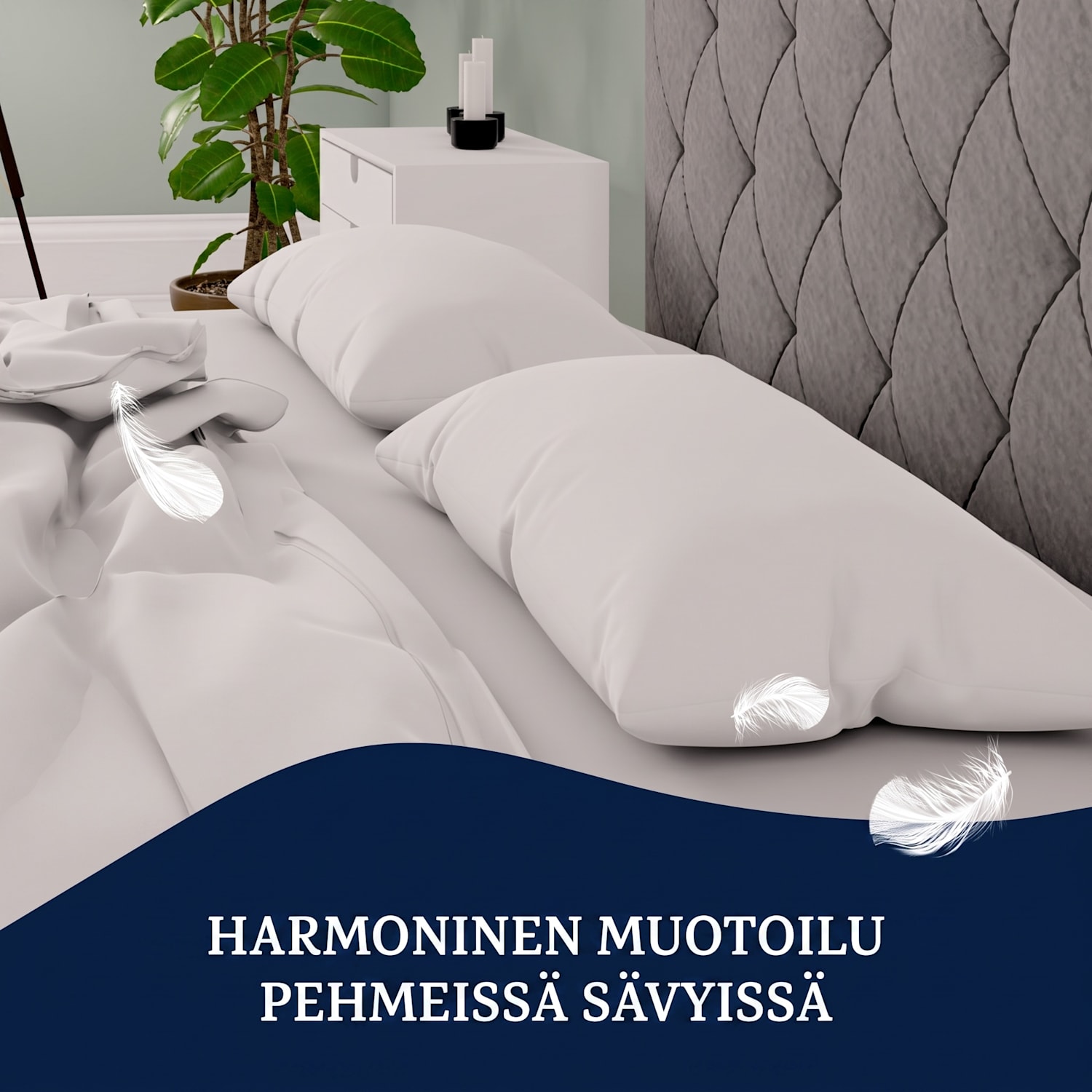 Soft Wonder-Edition, tyynyliinat, 2 kpl setti, 40 x 80 cm, mikrokuitua Valkoinen