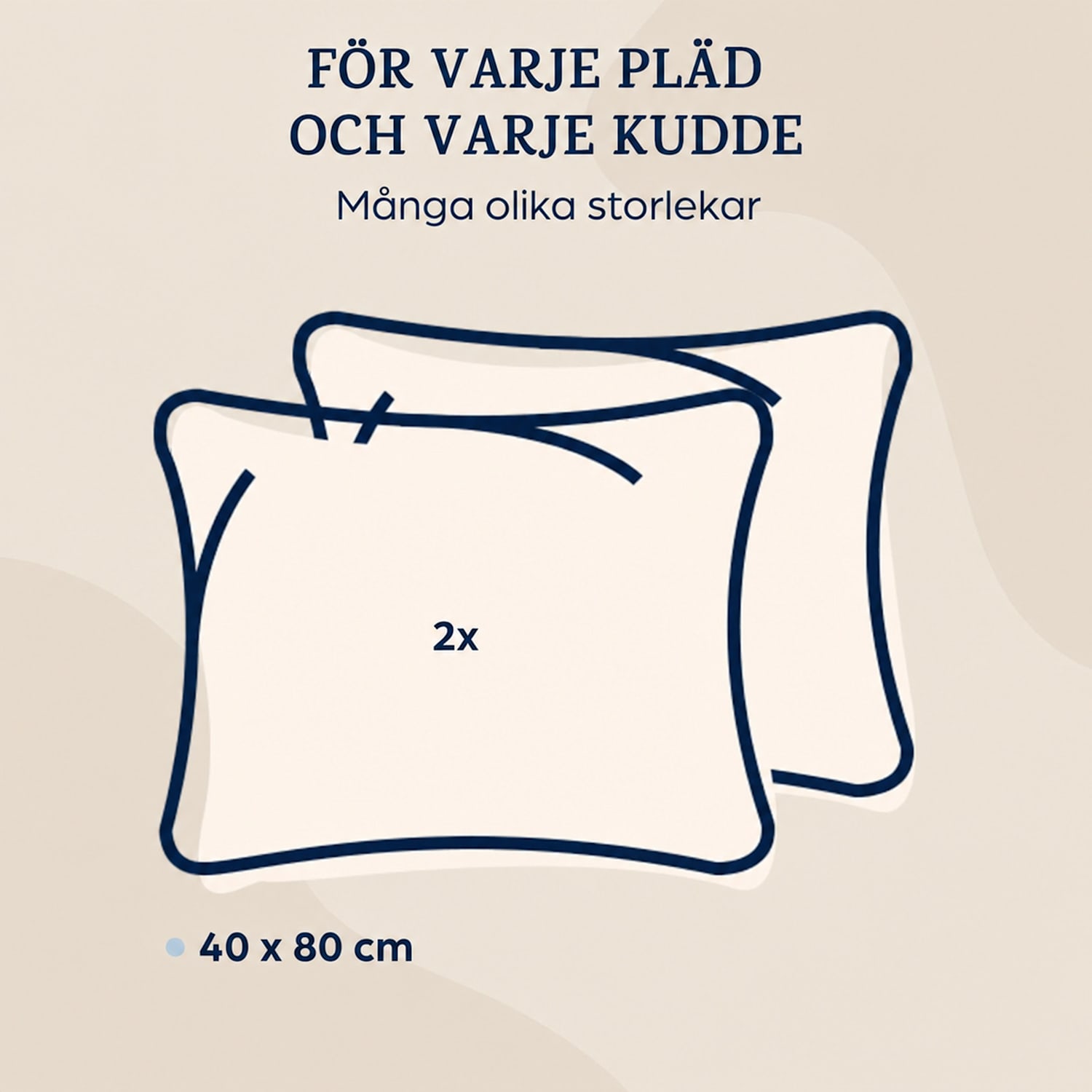 Soft Wonder-Edition Örngott 2-delat set 40x80 cm mikrofiber Vit