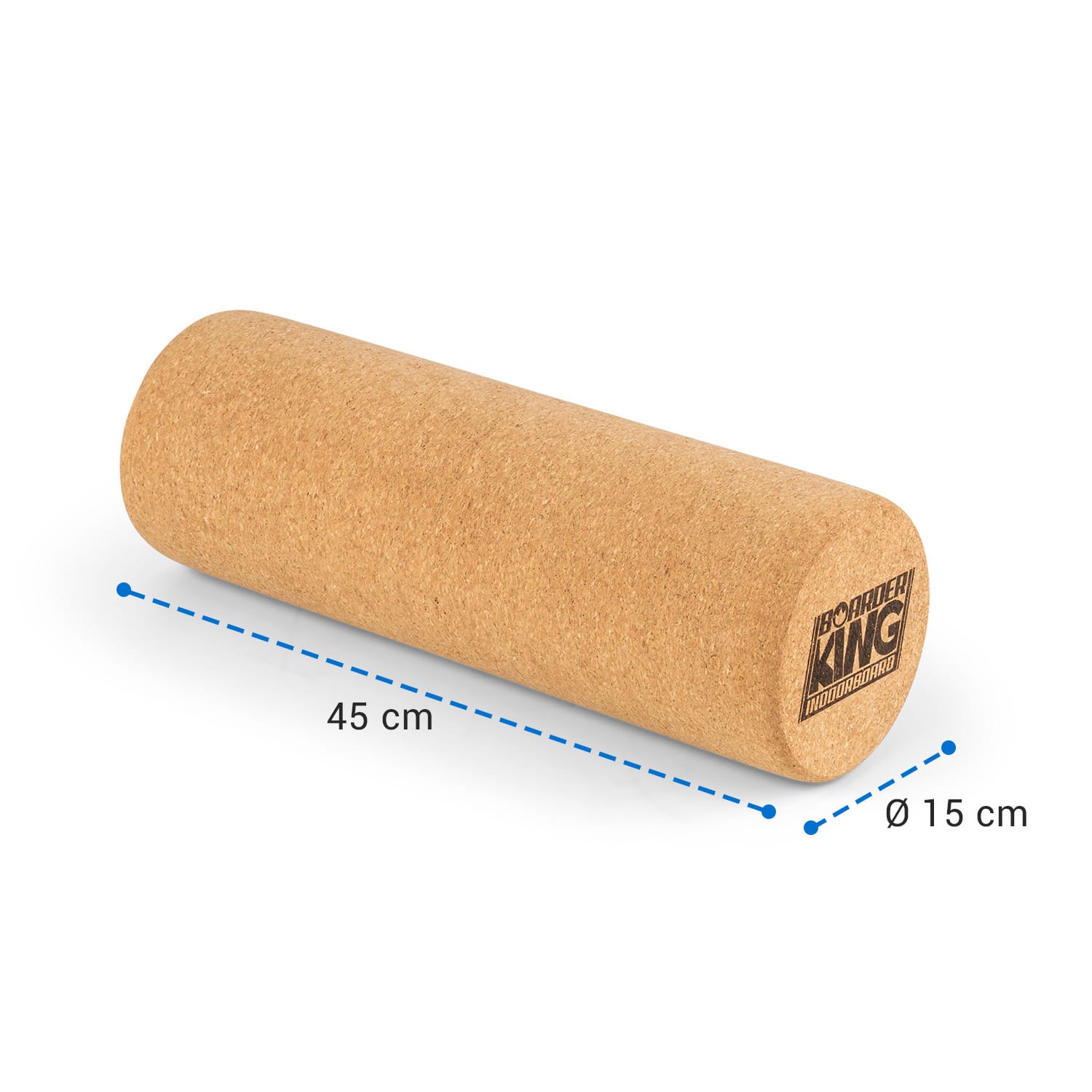 Kurkroller voor balance board foam roller massageroller fitnessroller 15 x 45 cm