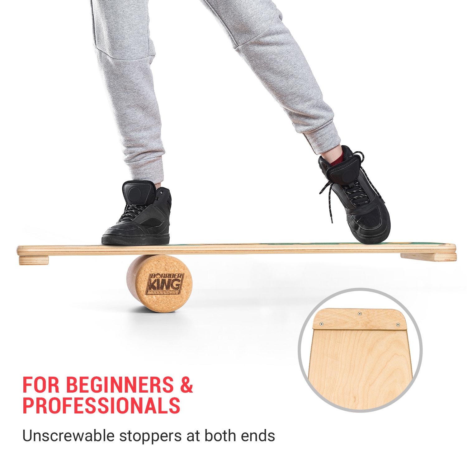 Inboardboard Limited Edition Wakeboard, placă pentru echilibru, covor, cilindru, lemn / plută Multi