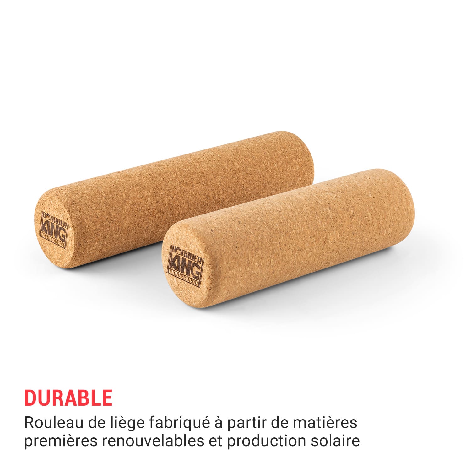 Indoorboard Allrounder planche d'équilibre + tapis + rouleau bois / liège naturel BoarderKing