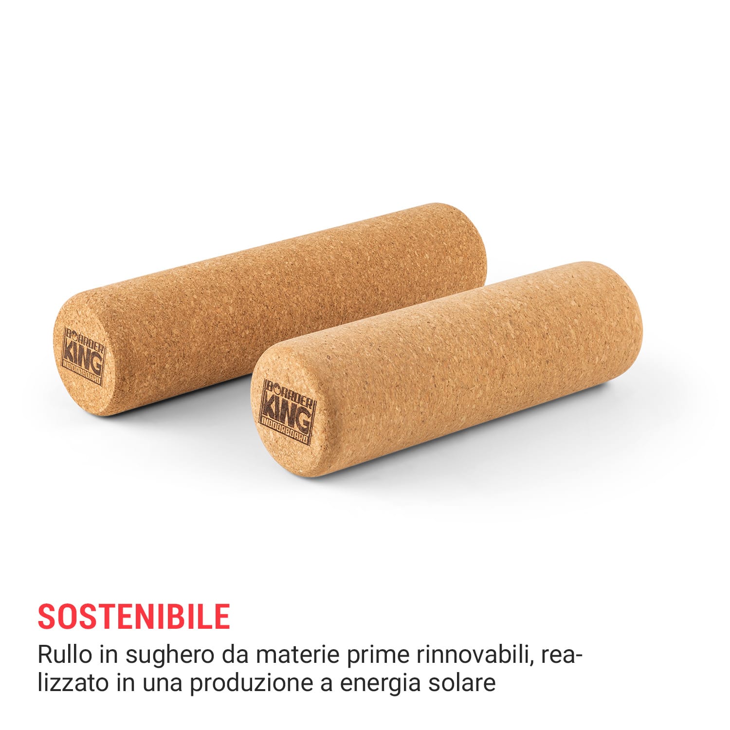 Indoorboard Allrounder, Balance Board + Tappetino + Rullo, Legno/Sughero BoarderKing