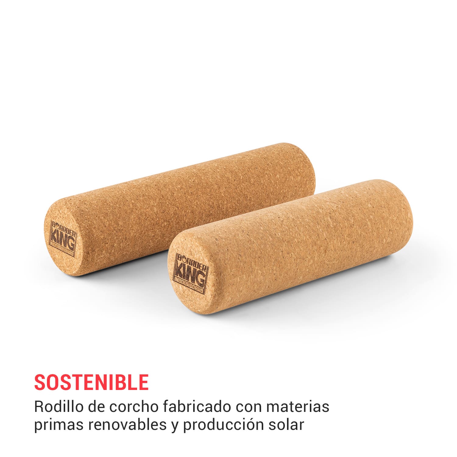 Indoorboard Classic Tabla de equilibro + Esterilla + Rodillo Madera/Corcho Roja 