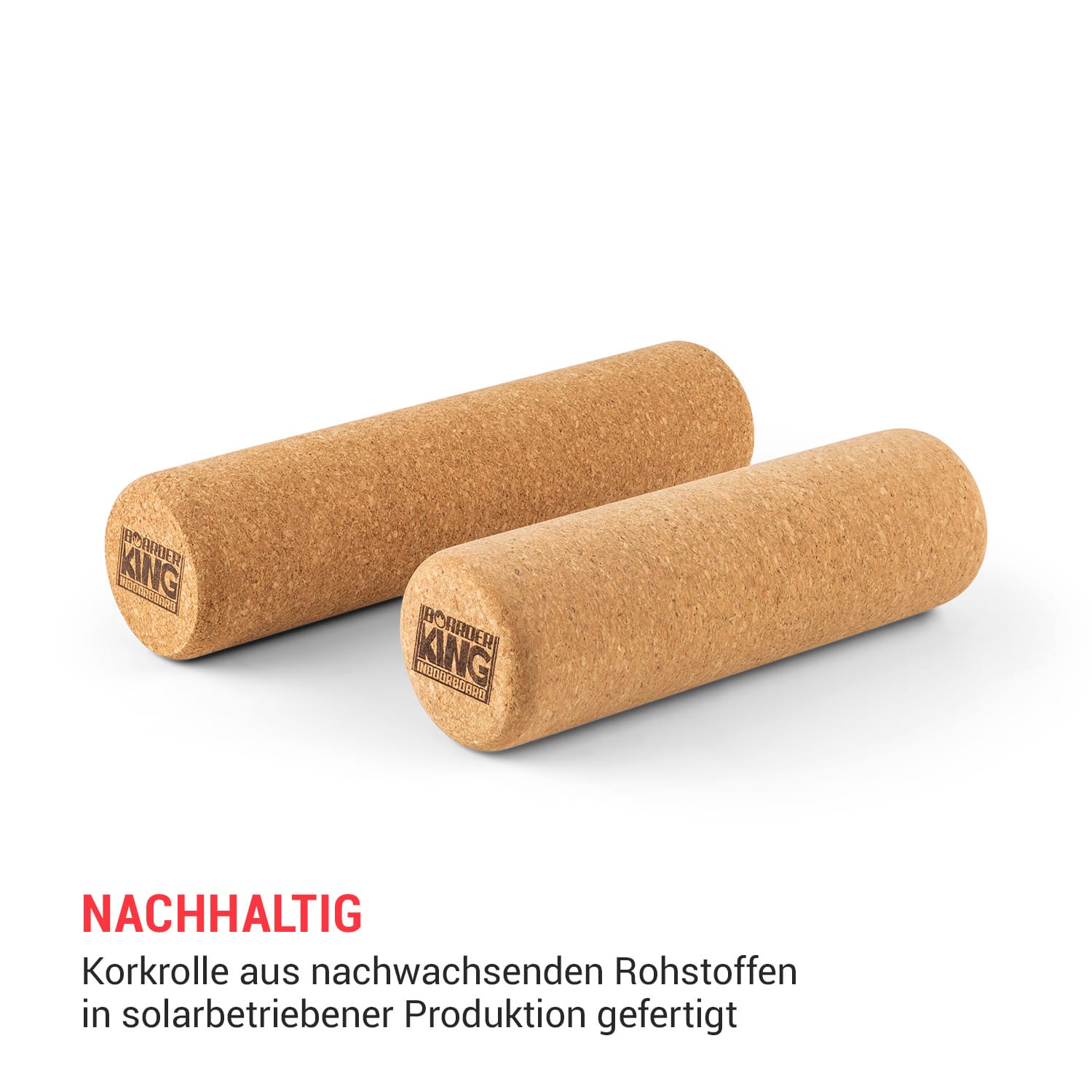 Indoorboard Classic Balance Board + Matte + Rolle Holz / Kork Bonbonrosa