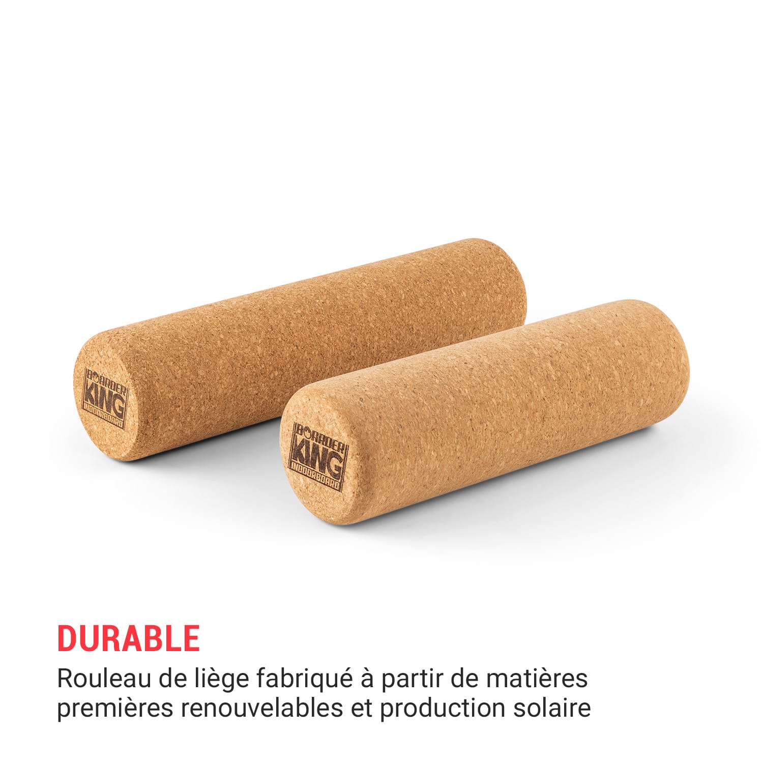 Indoorboard Classic planche d'équilibre + tapis + rouleau bois / liège rouge Rose Bonbon