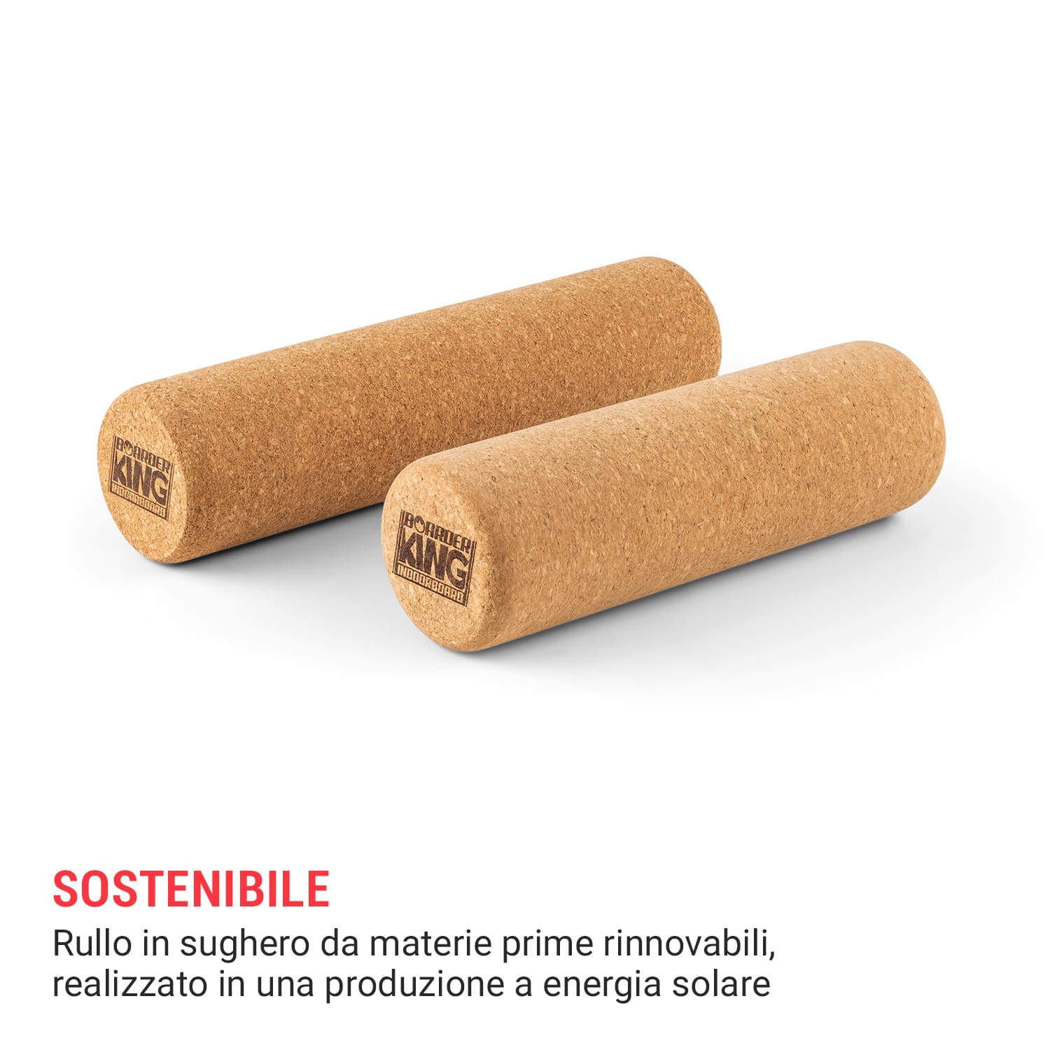 Indoorboard Curved, Balance board + tappetino + rullo, legno/sughero 