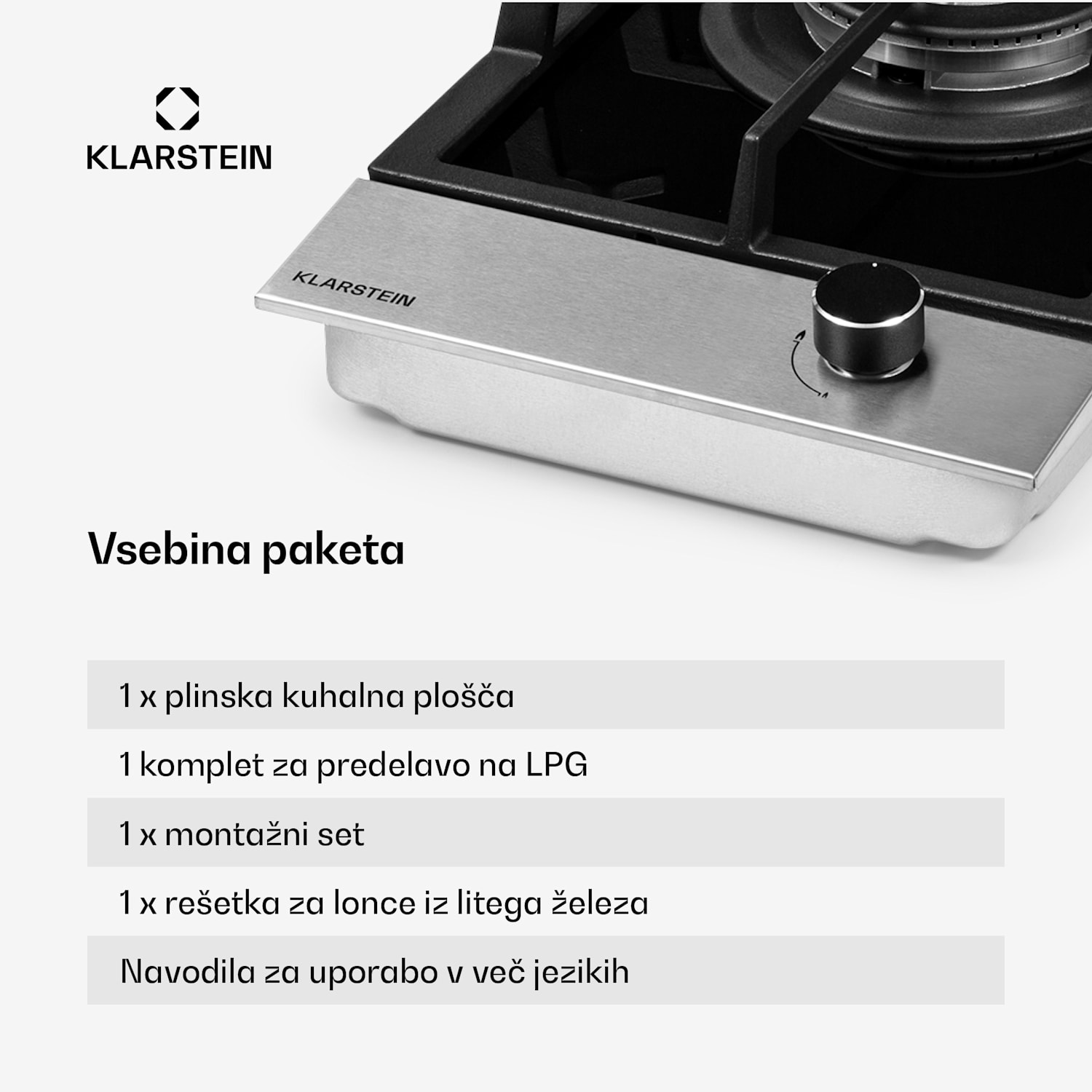 Alchemist, plinska kuhalna plošča, 1 vok gorilnik, steklokeramika 