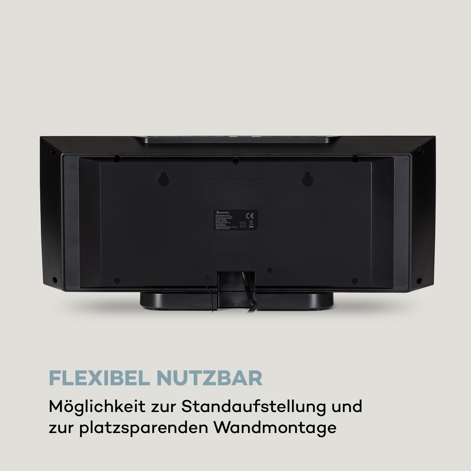 V-20 DAB Vertikal-Stereoanlage BT NFC CD MP3 USB DAB+ & UKW-Tuner Türkis