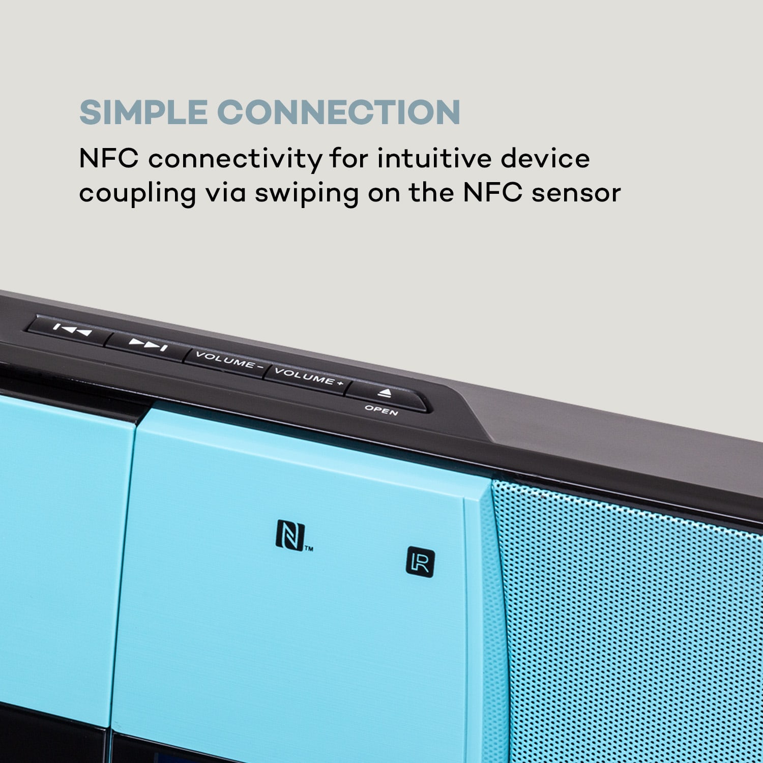 V-20 DAB, wieża stereo, Bluetooth, NFC, CD/USB, MP3, DAB+/FM