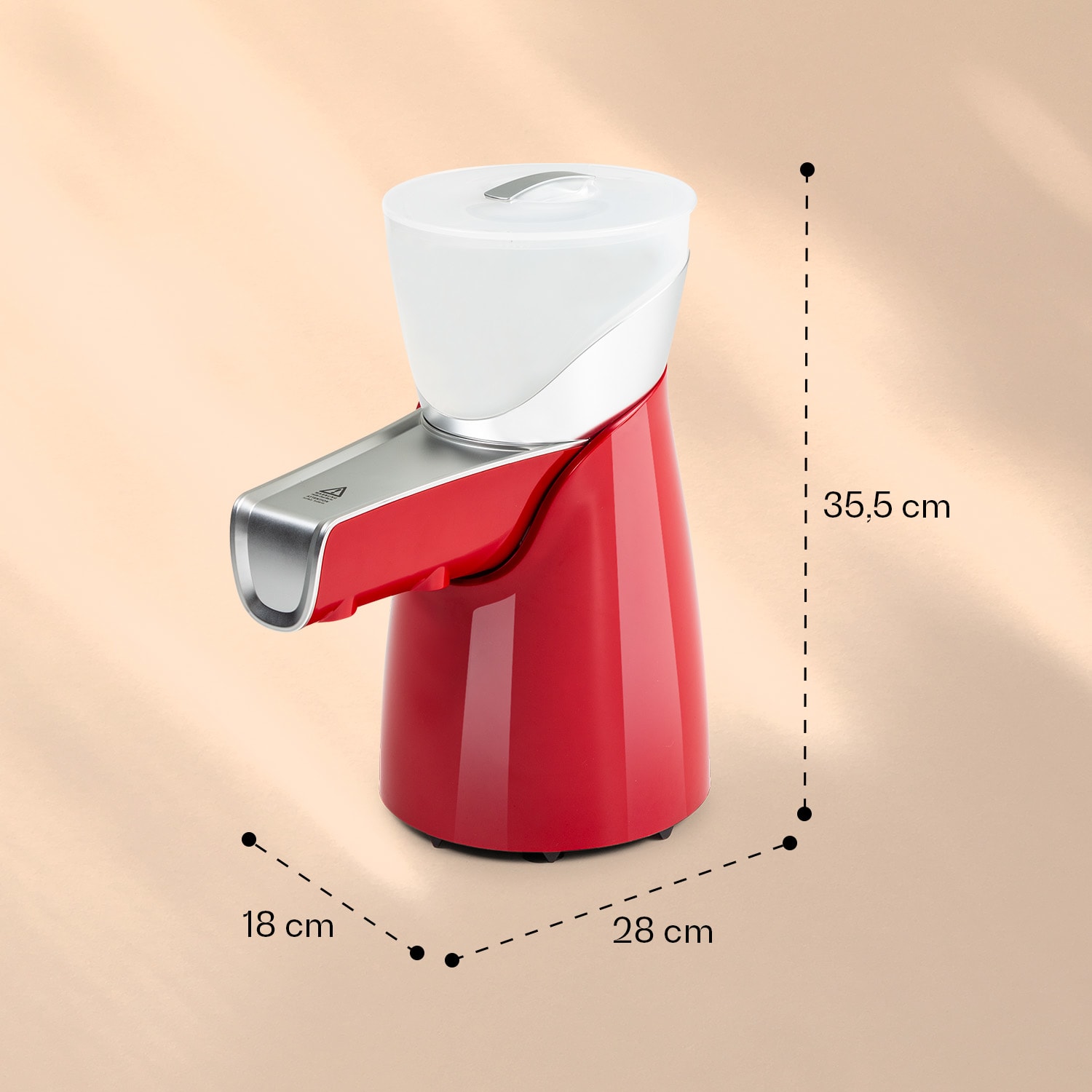 Olivia Pressa per olio Pressa a freddo 650W 700g 2 coclee trasportatrici Rosso