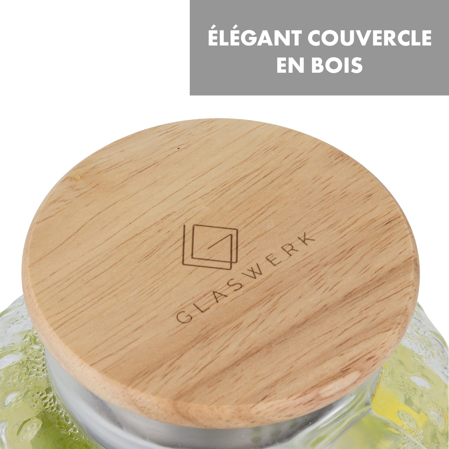 Glaswerk Livenza waterkan 1,5 liter borosilicaatglas rvs zeef deksel 1,5 ltr