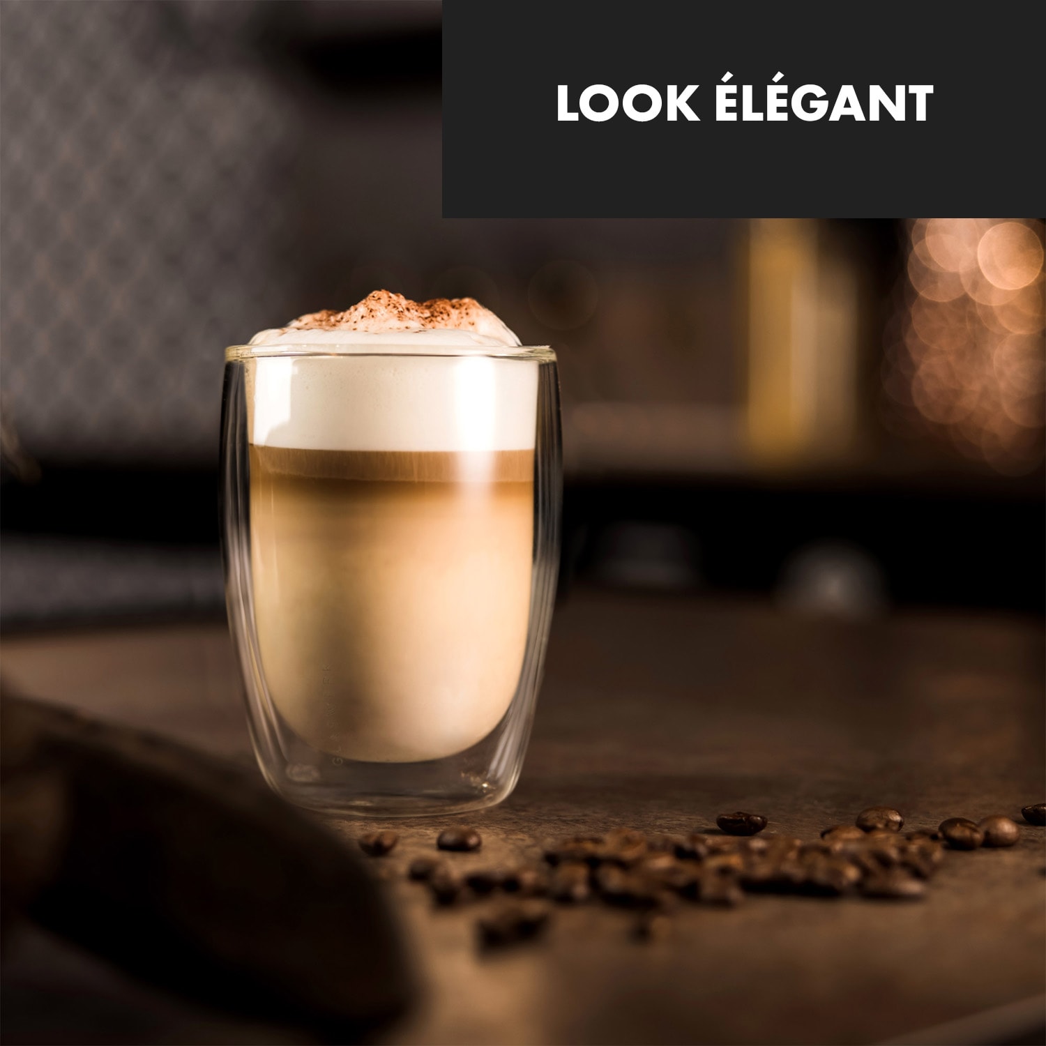 Jesolo verres thermos à double paroi en verre borosilicaté fait main 350 ml ensemble de 2