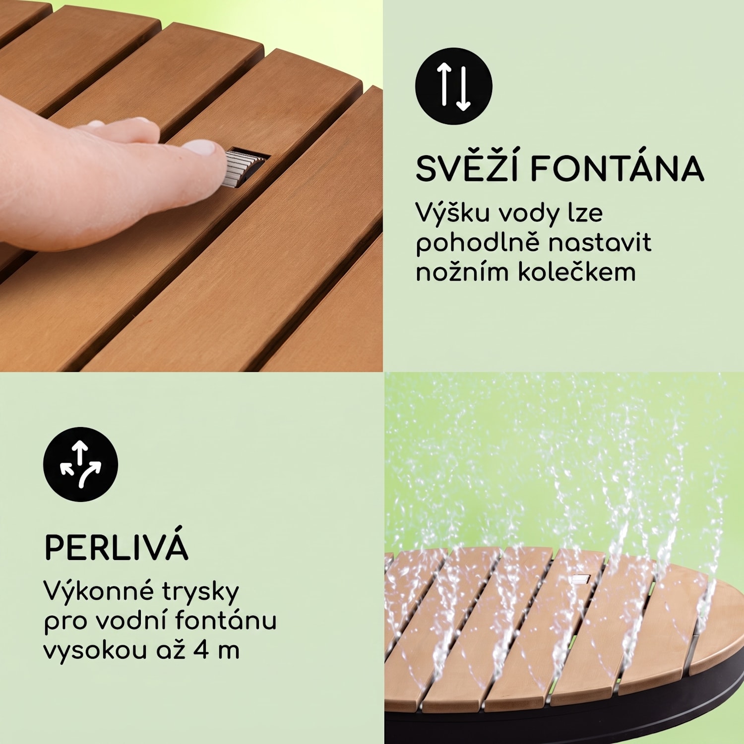 Sumatra Breeze, RD, zahradní sprcha, WPC hliník,Ø70, 4cm, kulatá Oválný | Černá