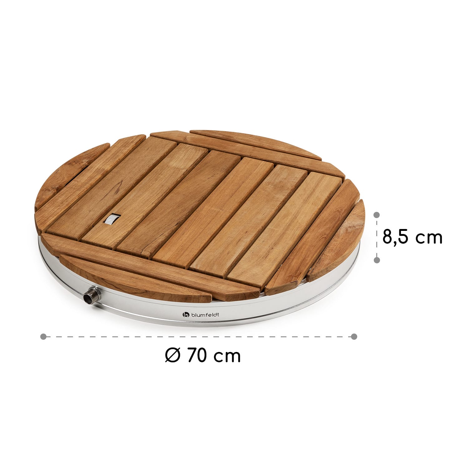 Rubal blumfeldt        Sumatra Teak Round GartenduscheQA 5555