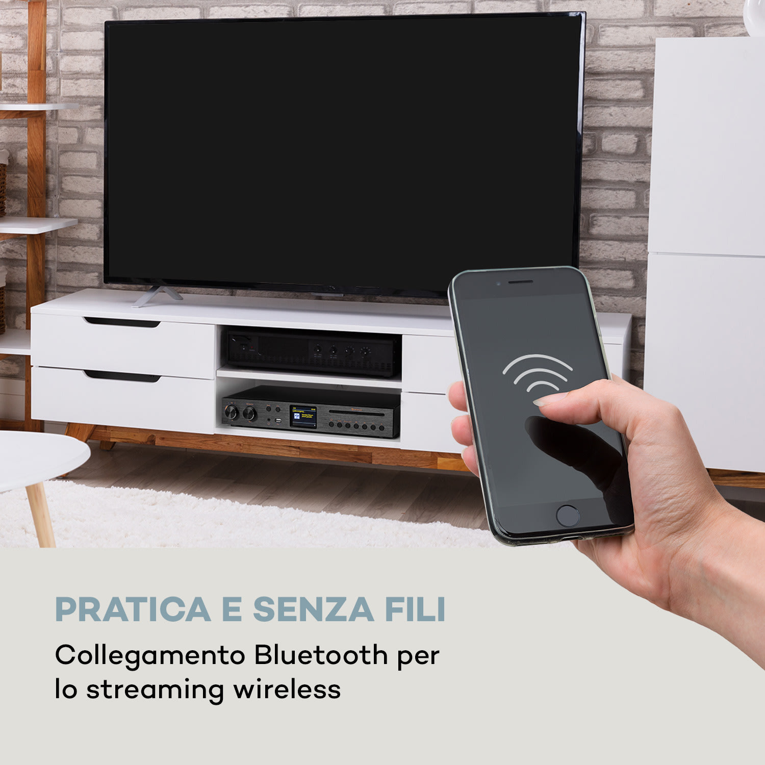 Black Star - Ricevitore CD HiFi, amplificatore, radio web/DAB+/FM, lettore CD, WiFi 