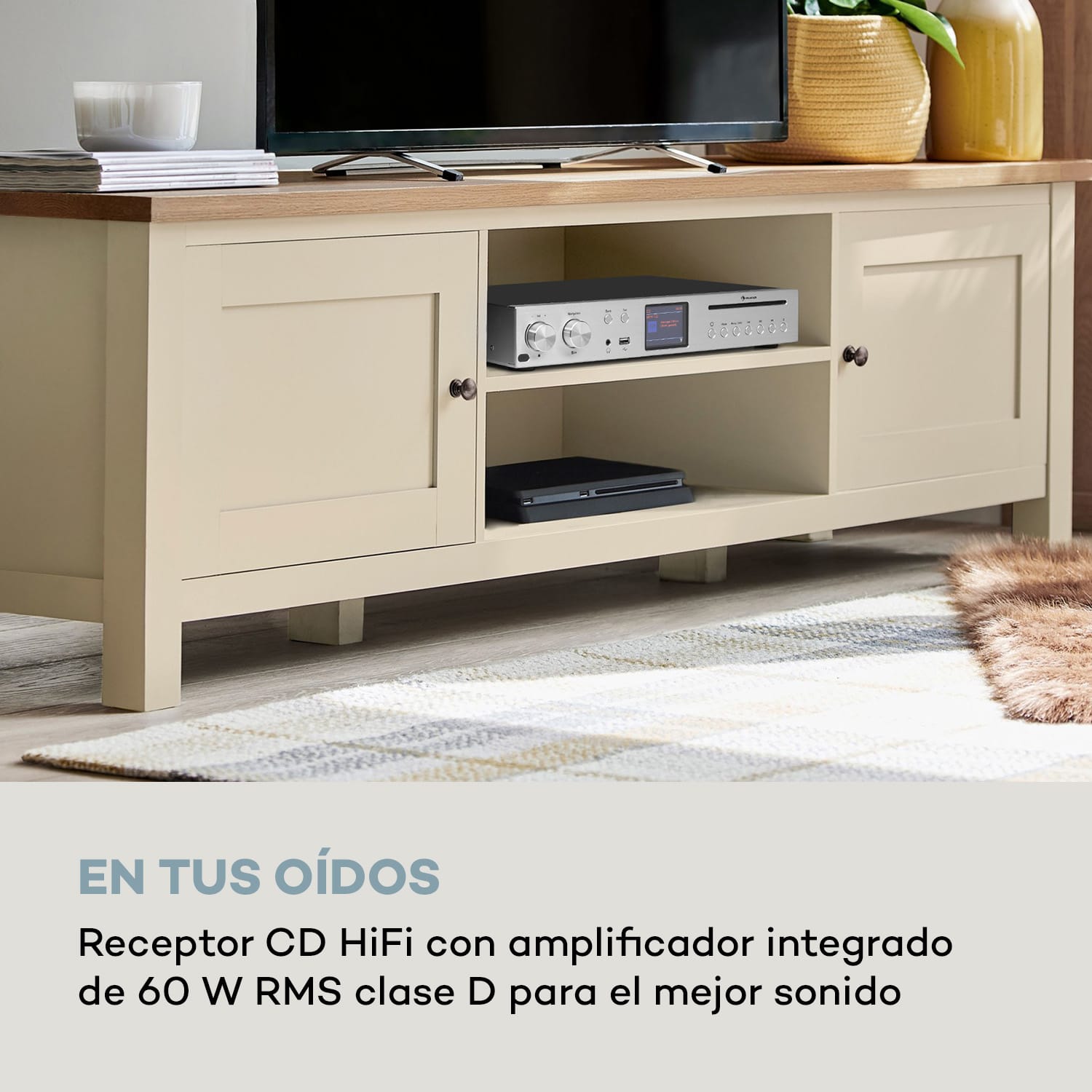 Silver Star Receptor de CD y HiFi Amplificador Internet/DAB+/FM Radio Reproductor de CD wifi 