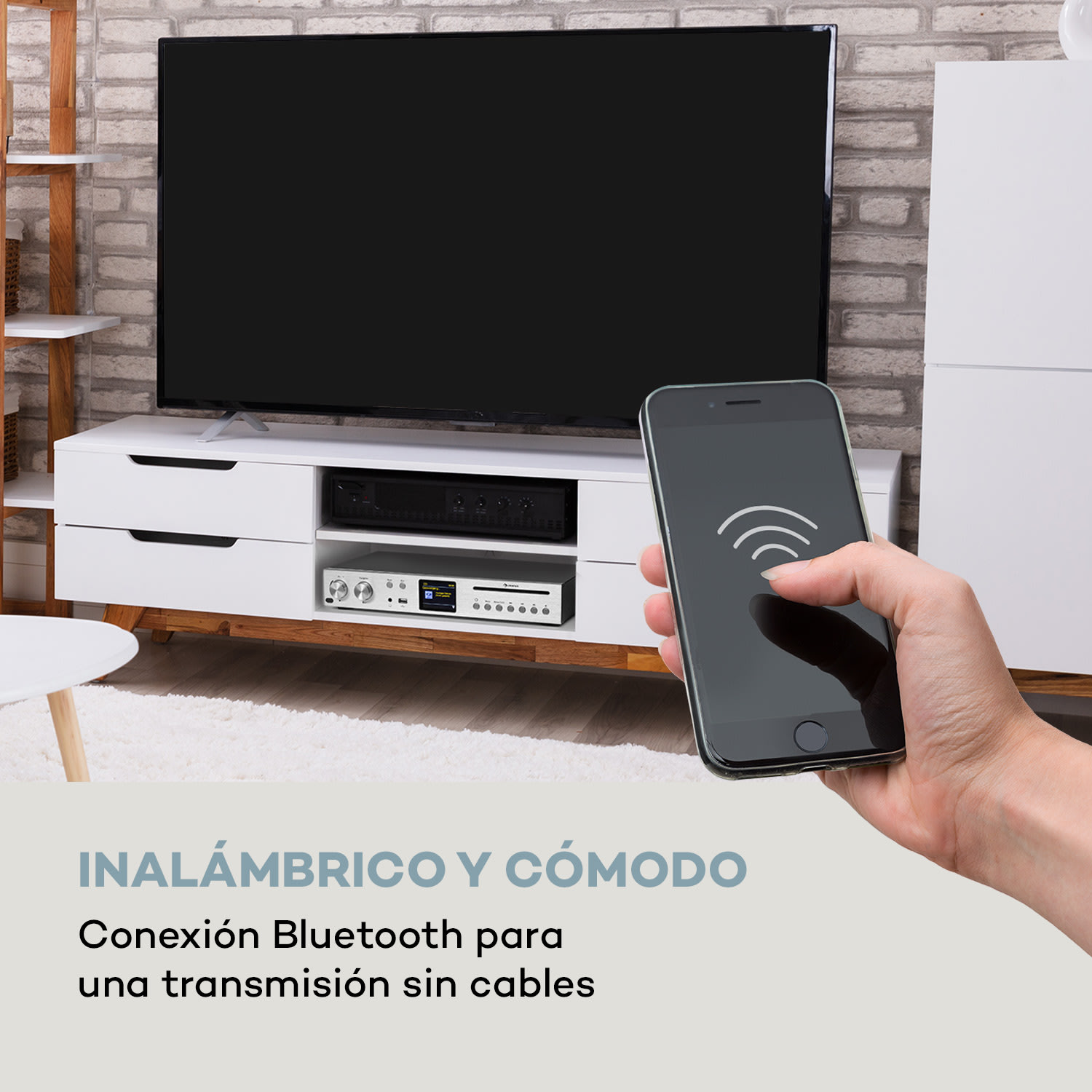 Silver Star Receptor de CD y HiFi Amplificador Internet/DAB+/FM Radio Reproductor de CD wifi 