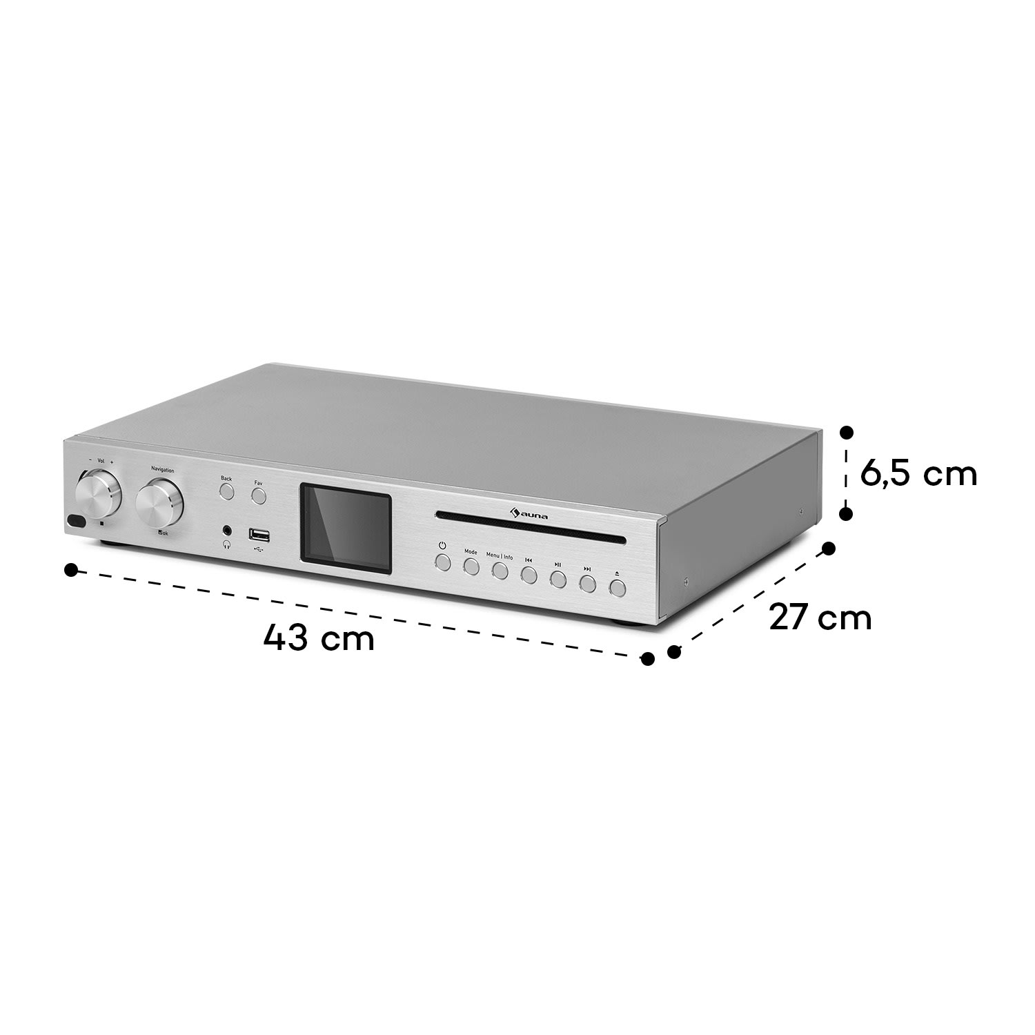 Silver Star CD HiFi Amplificateur Récepteur Internet/DAB+/FM Radio CD Player WiFi