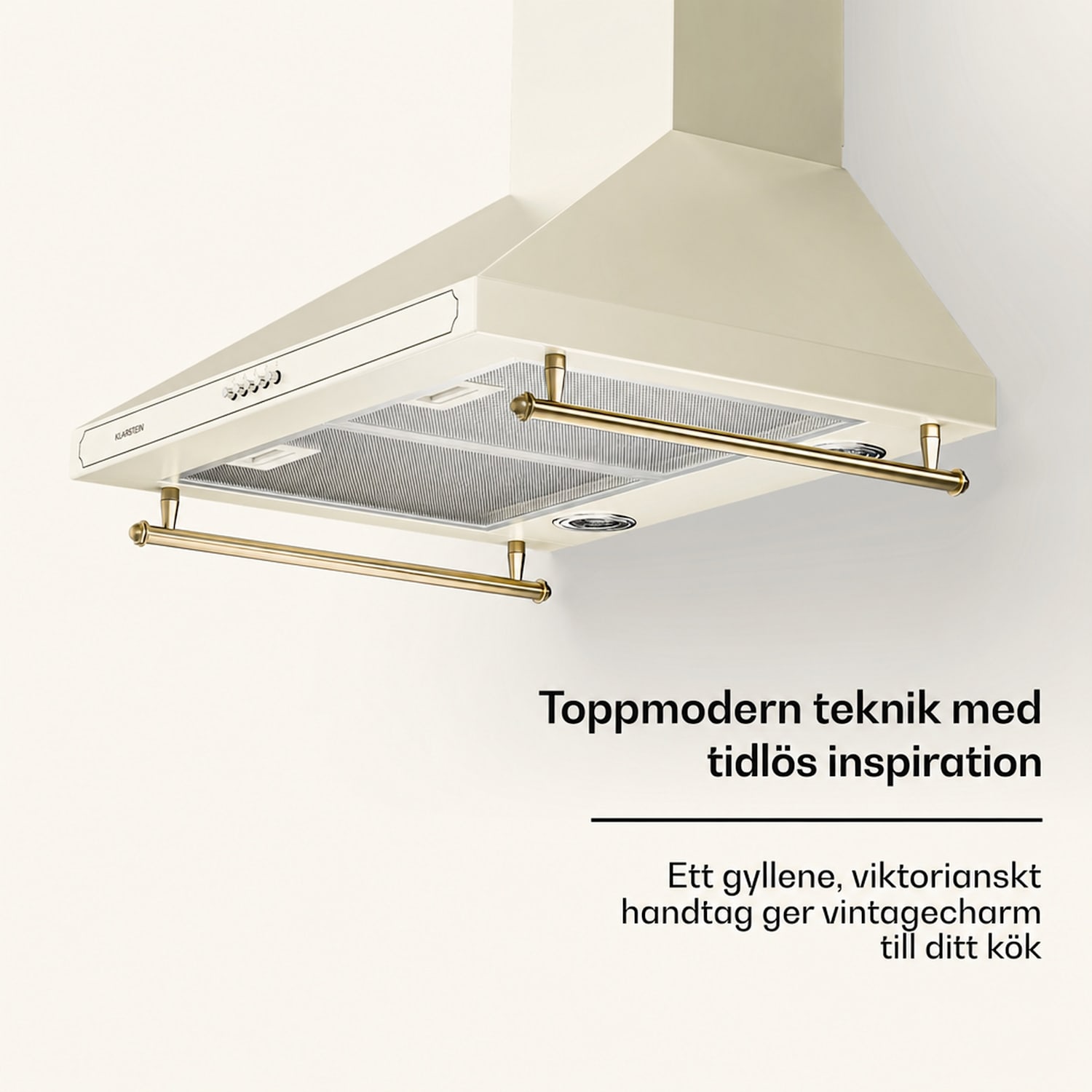 Victoria Köksfläkt 60cm retrodesign 644.5m³/h 2 LED-lampor 