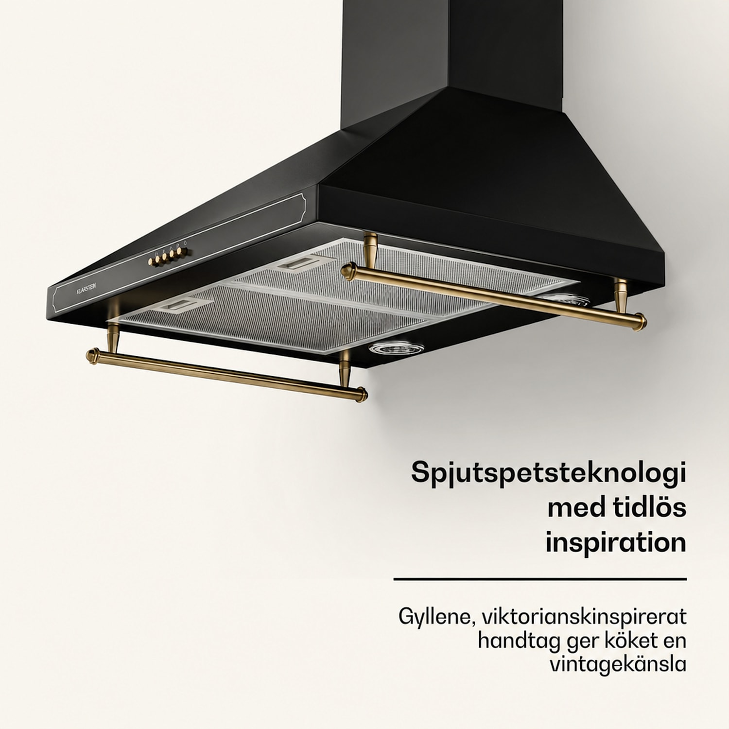 Victoria Köksfläkt 60cm retrodesign 644.5m³/h 2 LED-lampor 